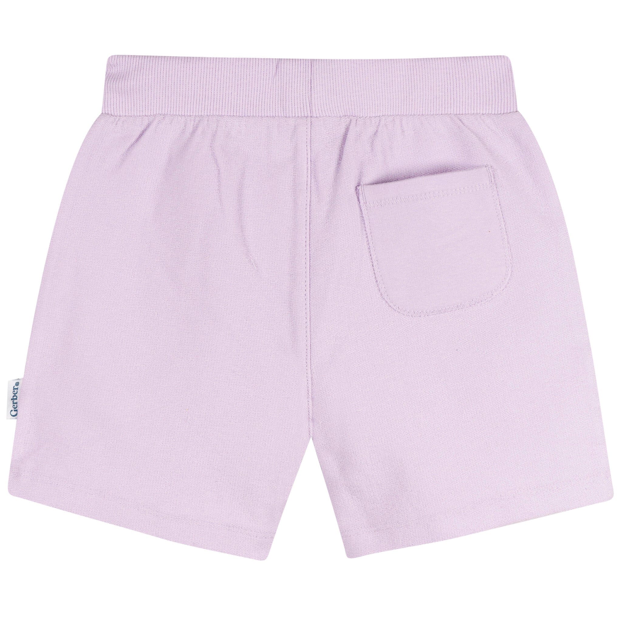 2-Pack Baby & Toddler Girls Pink & Purple Knit Shorts - Image 5