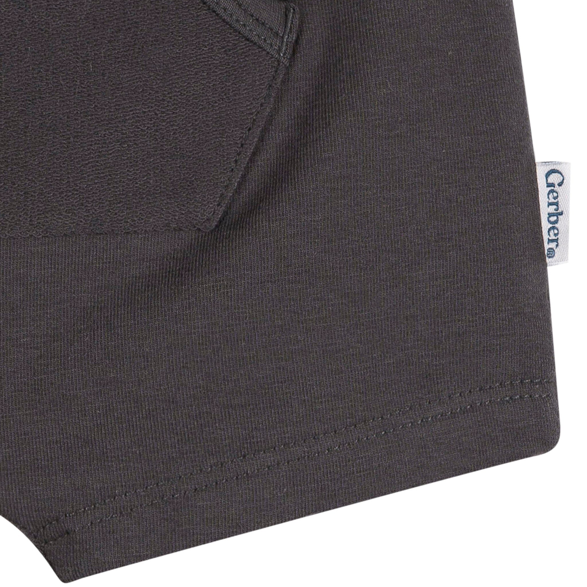 2-Pack Baby Boys Gray Shorts - Image 4