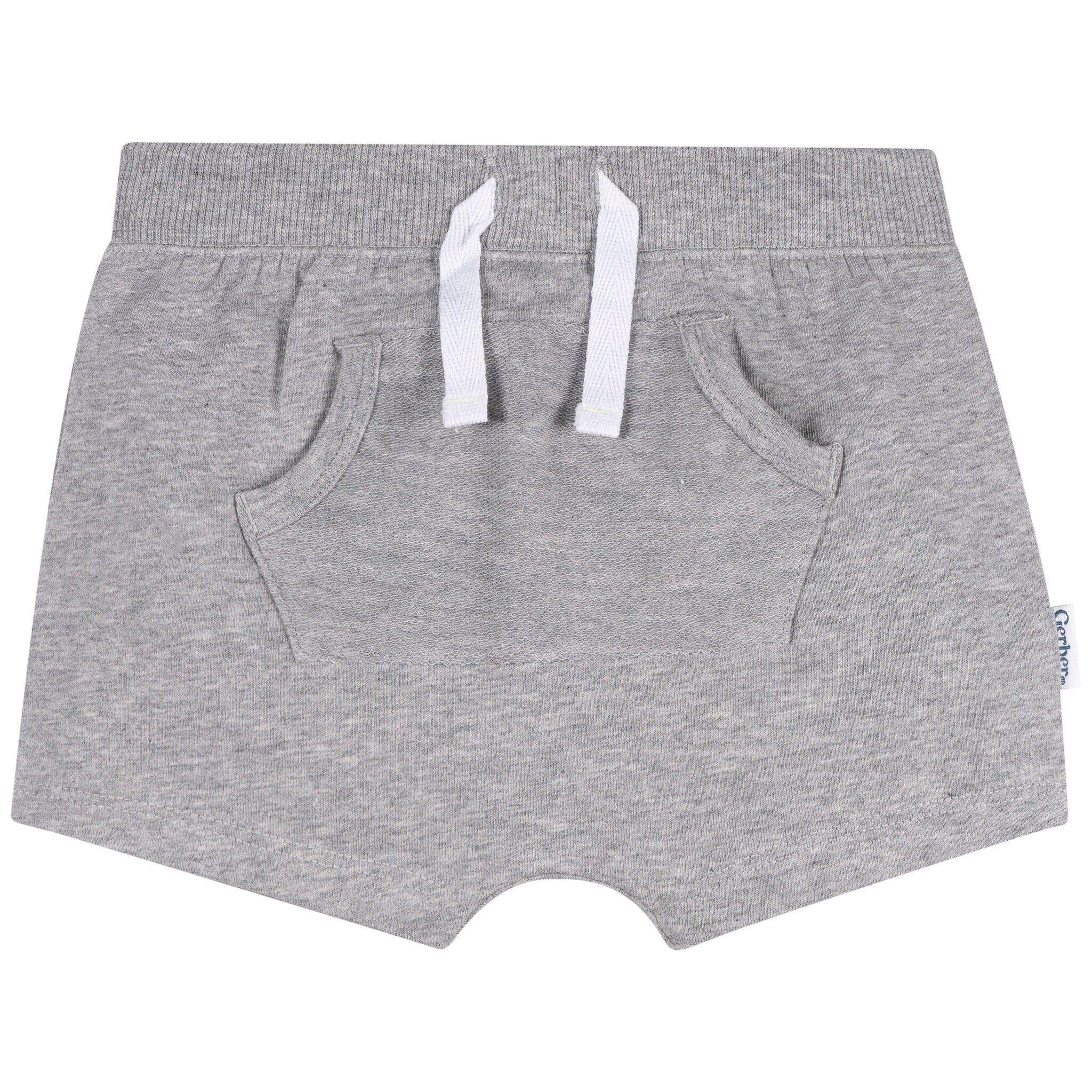 2-Pack Baby Boys Gray Shorts - Image 6