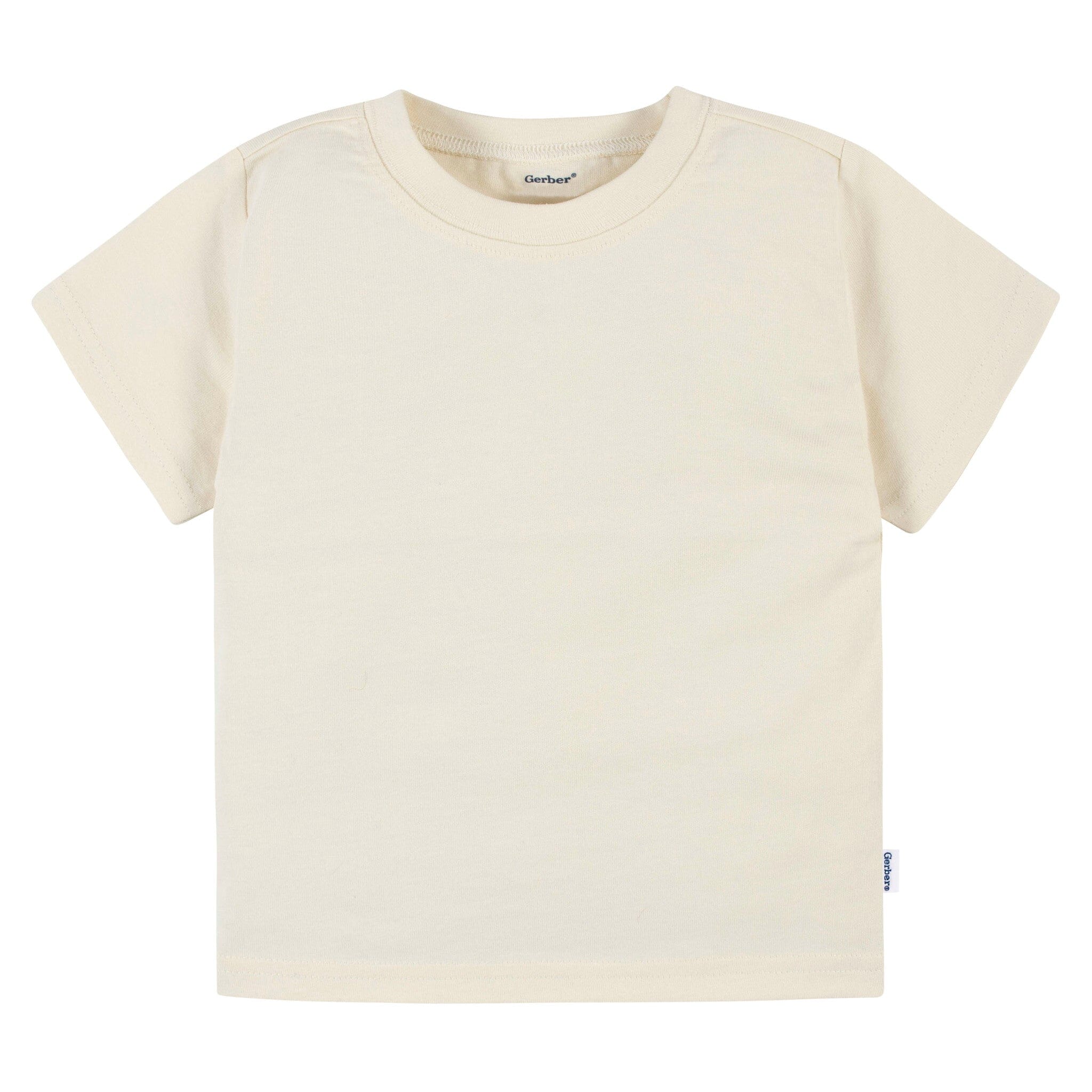 5-Pack Infant & Toddler Classic Neutral Short Sleeve T-Shirts - Image 4
