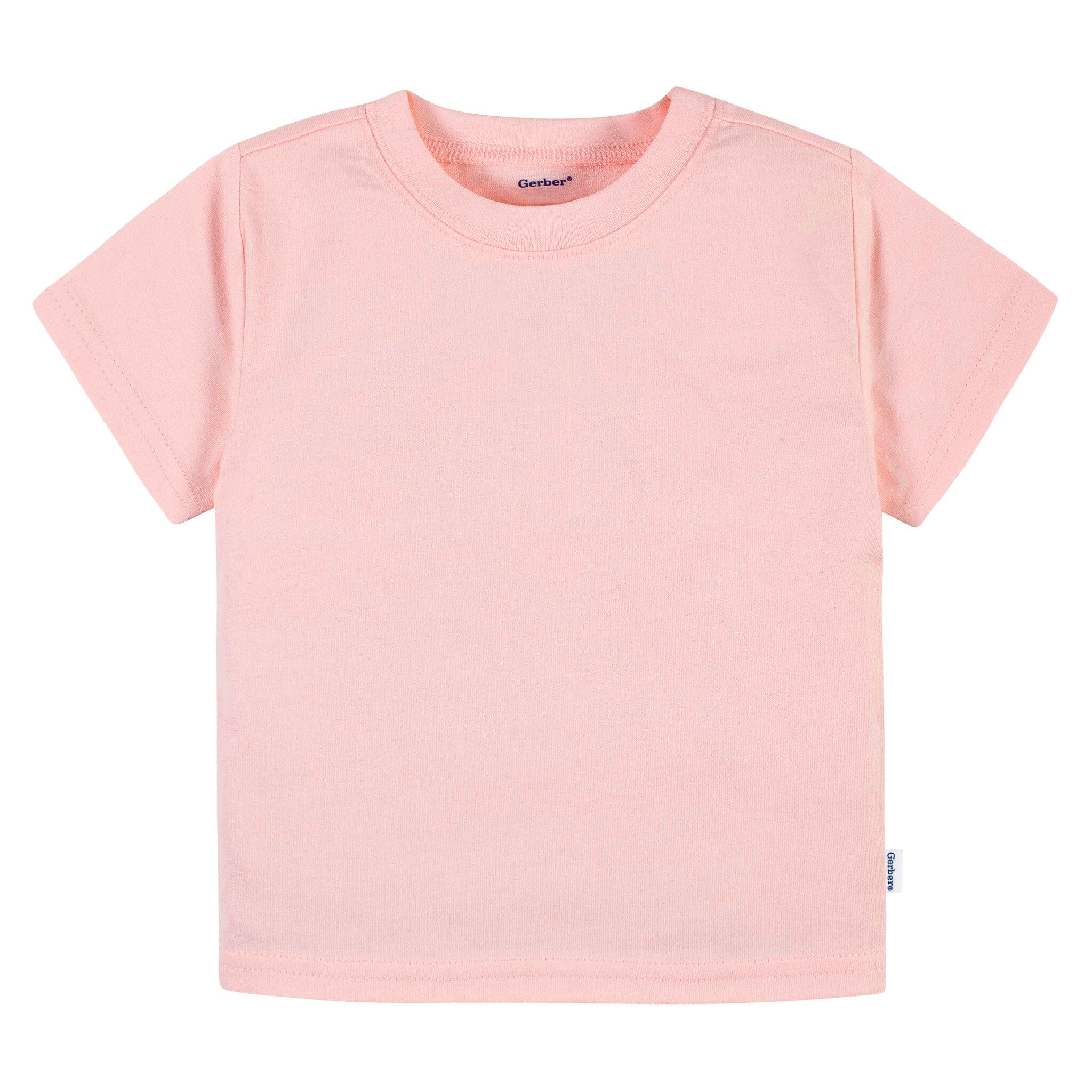 5-Pack Infant & Toddler Girls Bright Rainbow Short Sleeve T-Shirts - Image 2