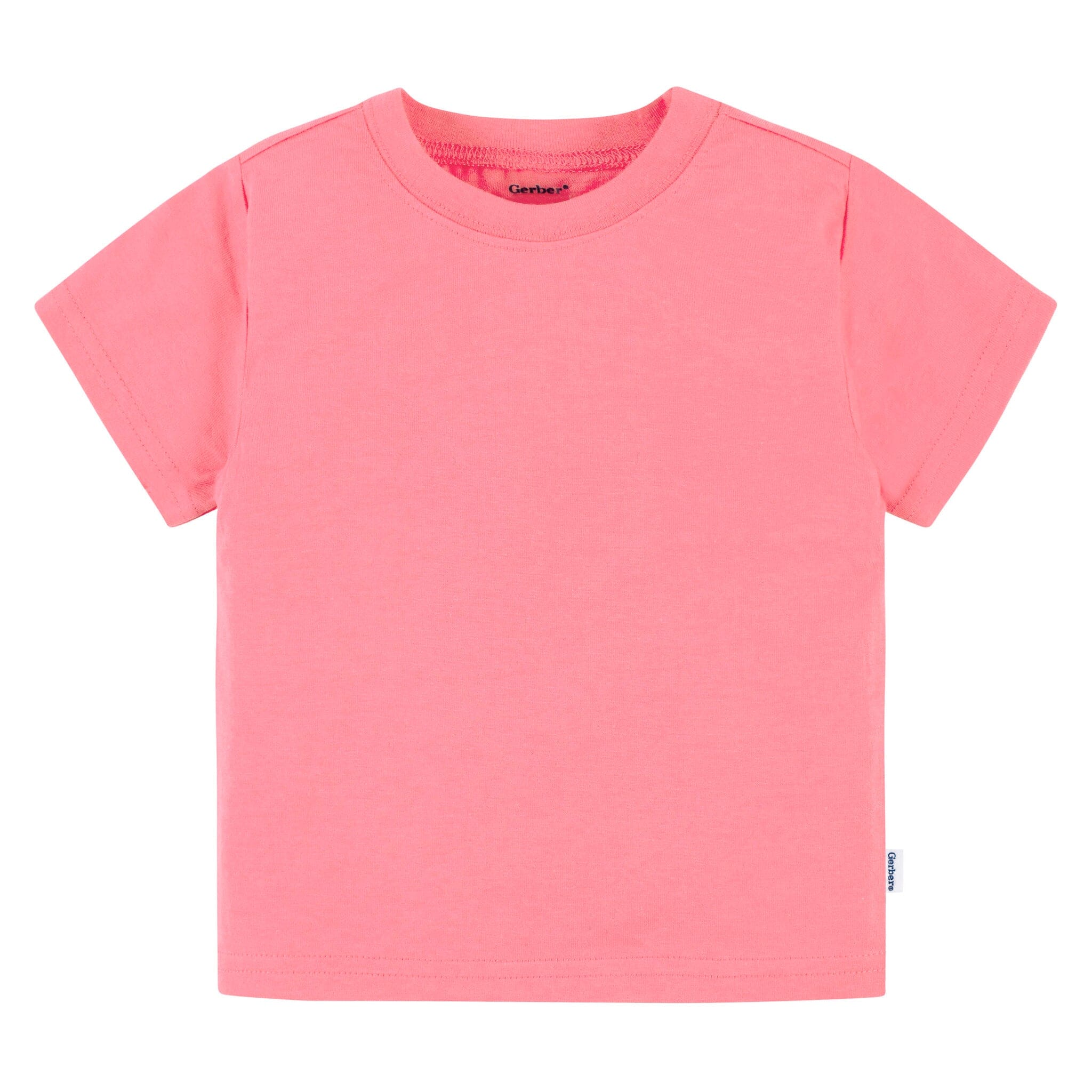 5-Pack Infant & Toddler Girls Bright Rainbow Short Sleeve T-Shirts - Image 3