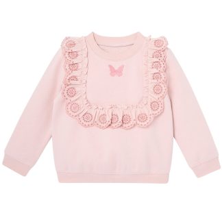 Infant & Toddler Girls Glinda Butterfly Ruffled Wicked Sweatshirt