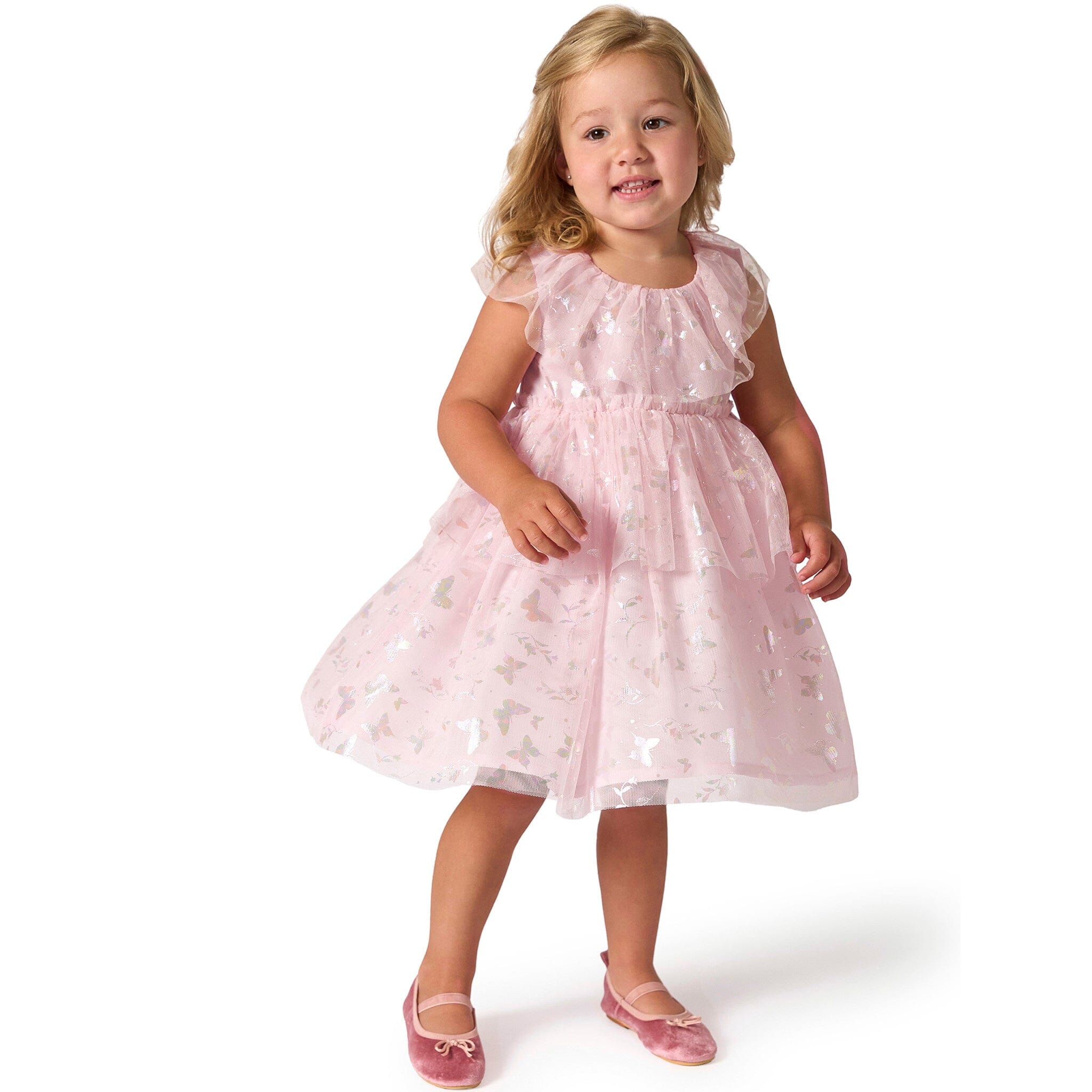 Toddler Girls Glinda-inspired Pink Wicked Dress - Image 3
