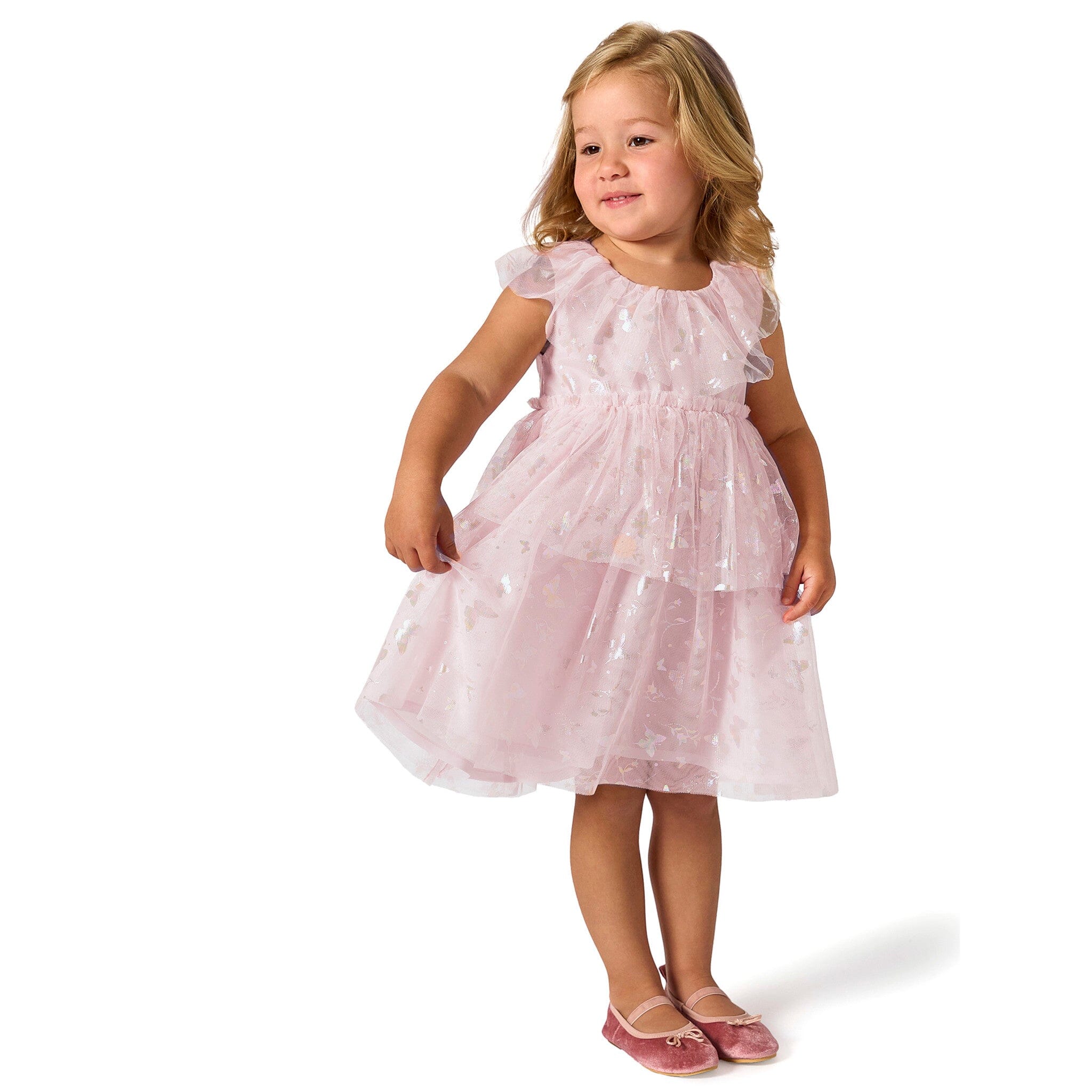 Toddler Girls Glinda-inspired Pink Wicked Dress - Image 5