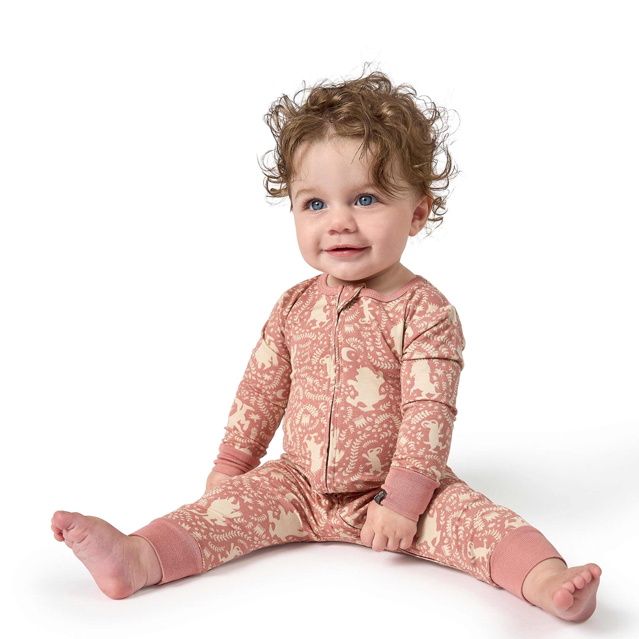 Toddler Girls Dusty Rose Where The Wild Things Are Footless Pajamas, 2T - Image 2
