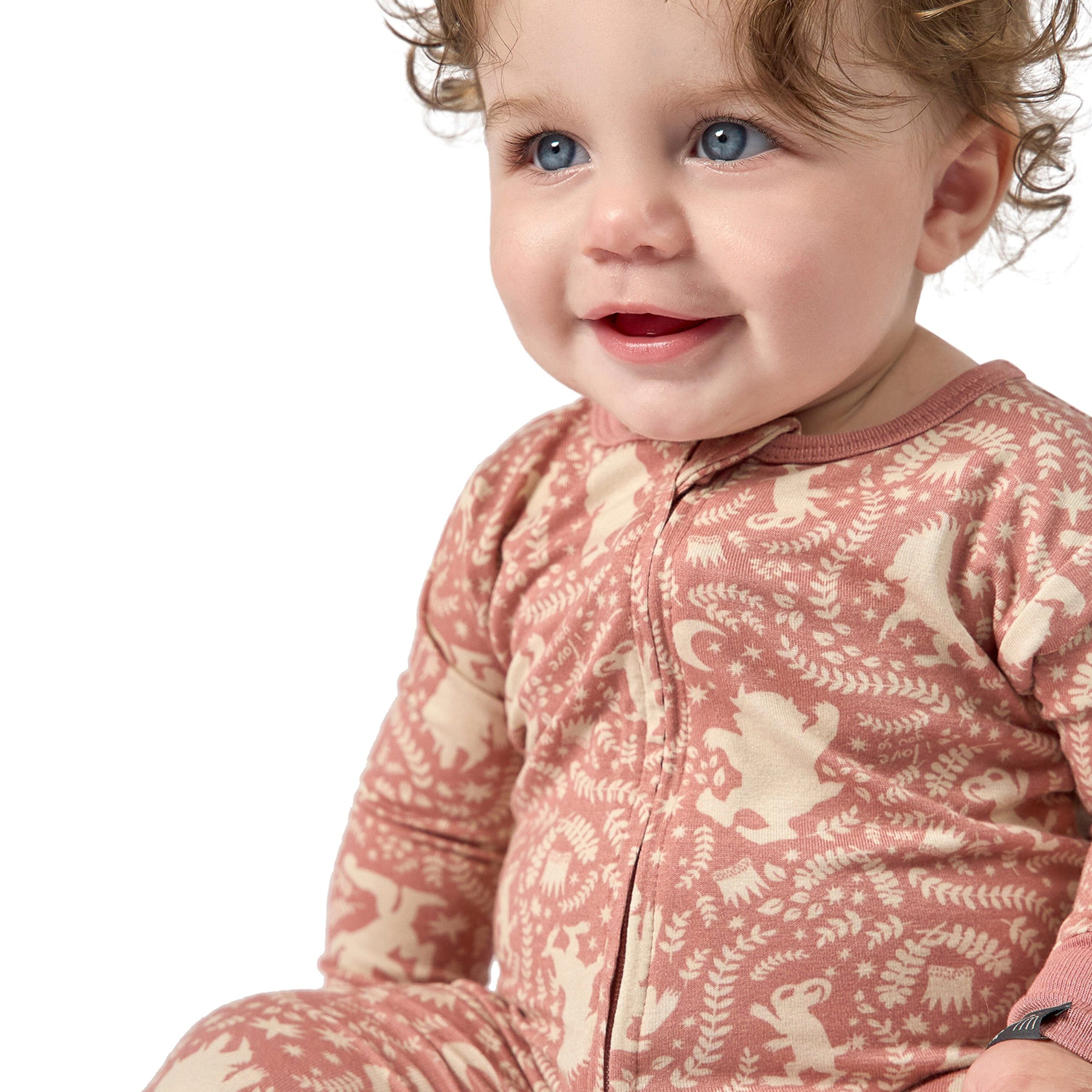 Toddler Girls Dusty Rose Where The Wild Things Are Footless Pajamas, 2T - Image 3