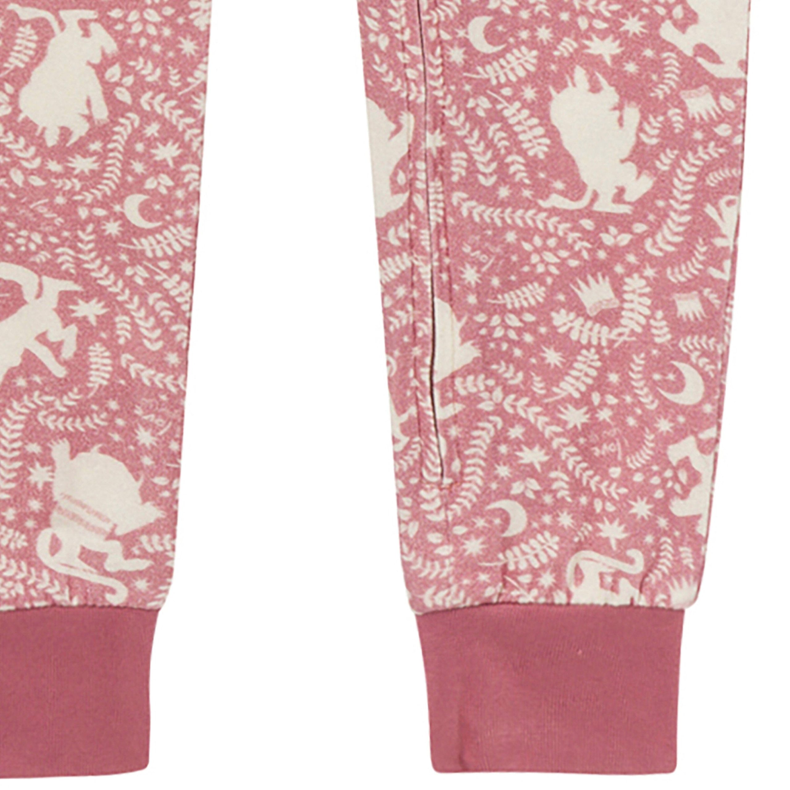Toddler Girls Dusty Rose Where The Wild Things Are Footless Pajamas, 2T - Image 6