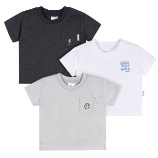 3-Pack Baby & Toddler Boys Chill Vibes Short Sleeve T-Shirts