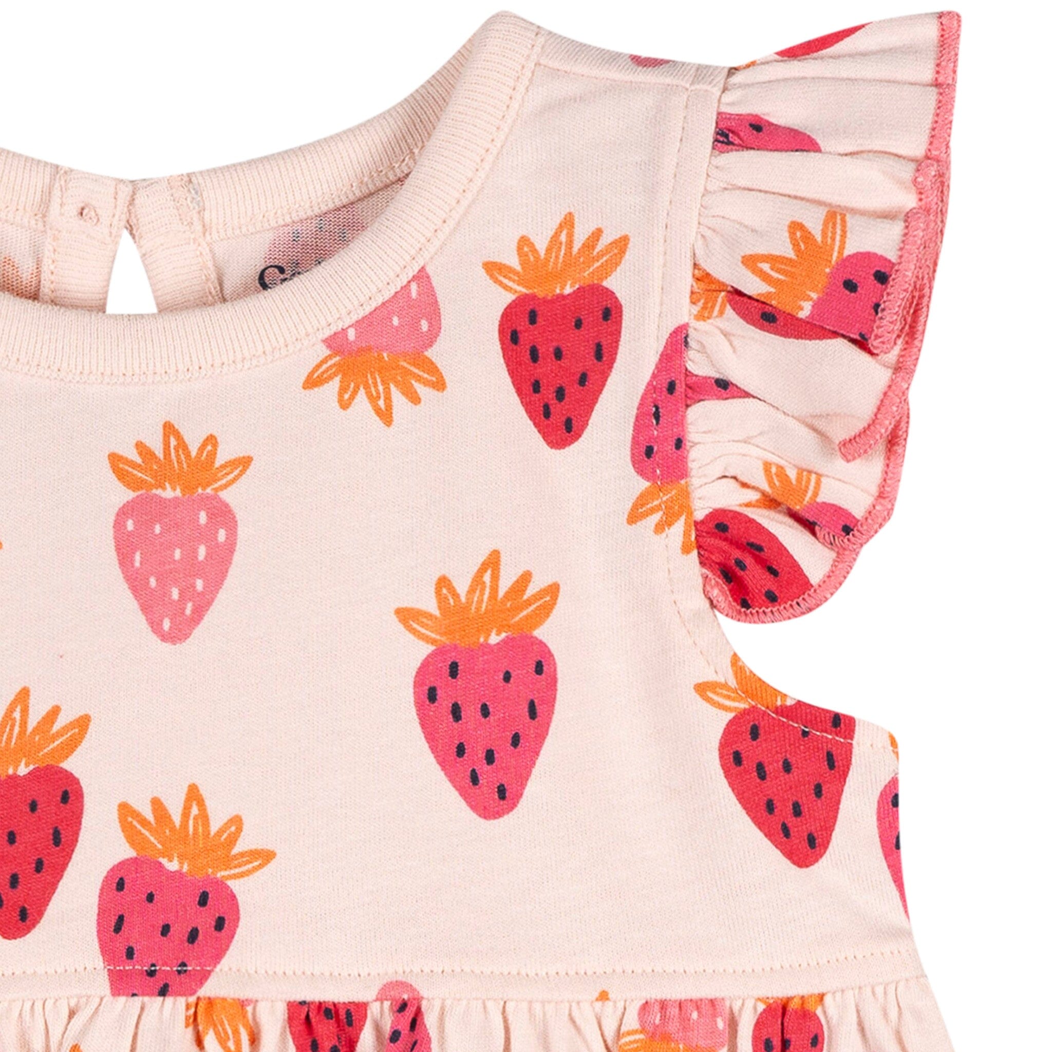Baby Girls Strawberries Dress - Image 5