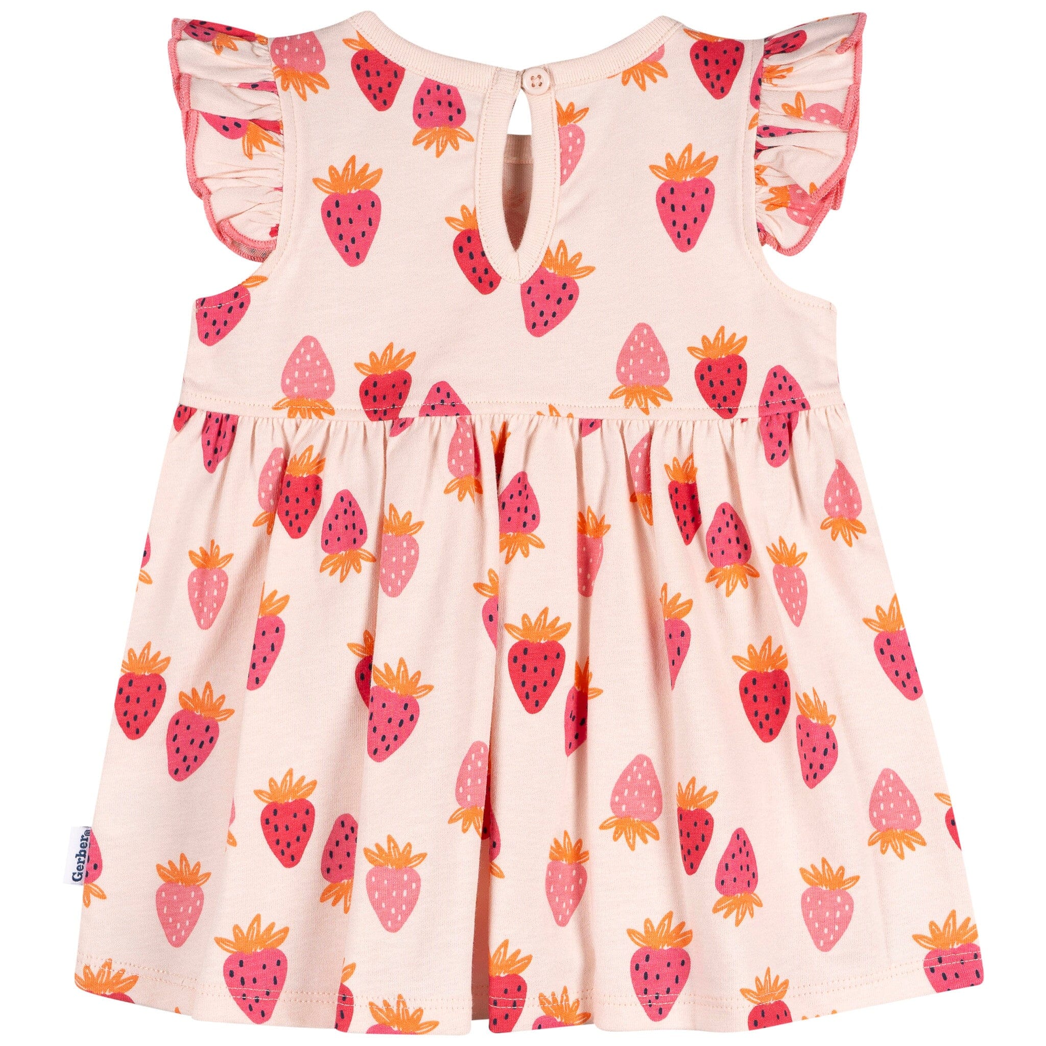 Baby Girls Strawberries Dress - Image 6