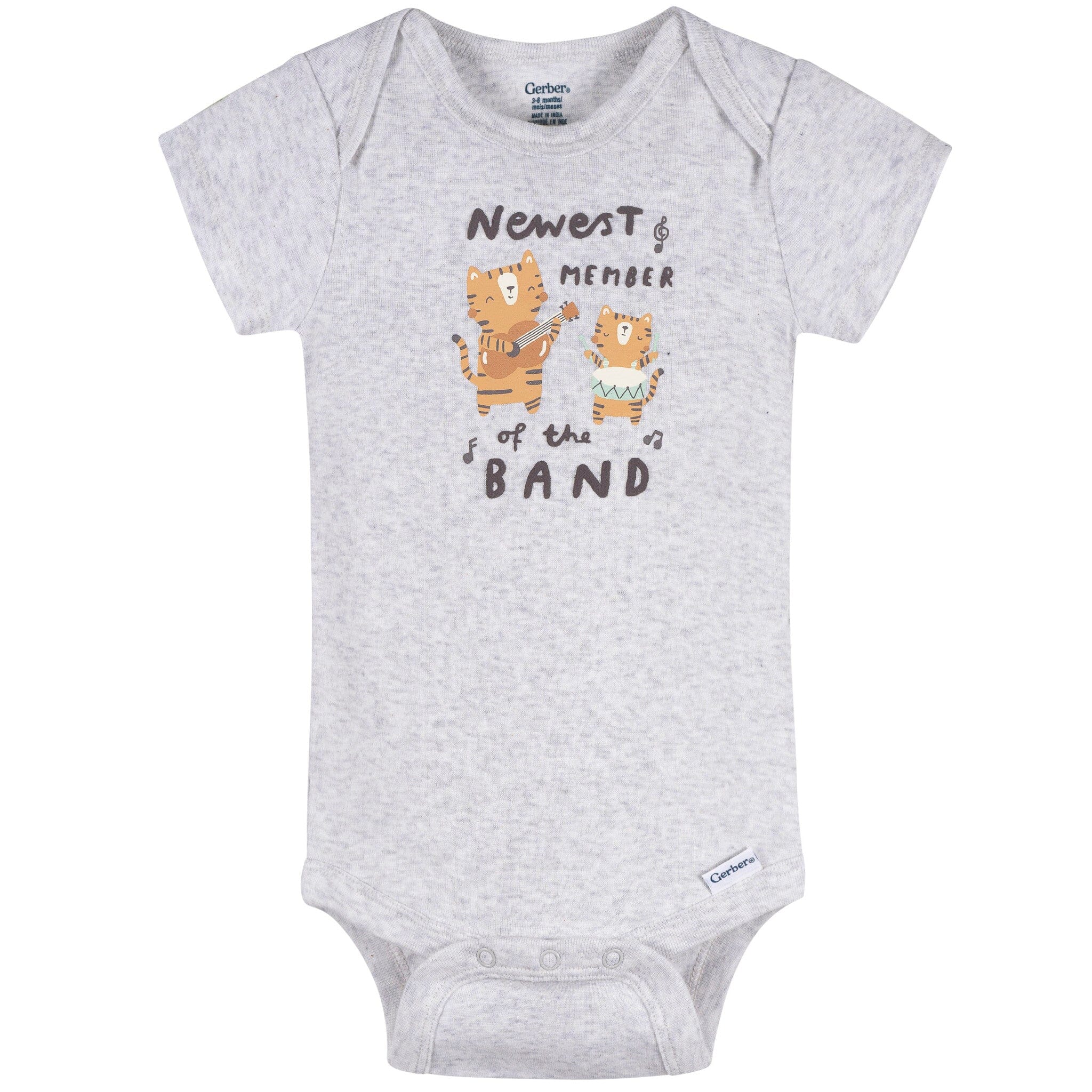 3-Pack Baby Neutral Newest Band Member Short Sleeve Onesies® Bodysuits - Image 2