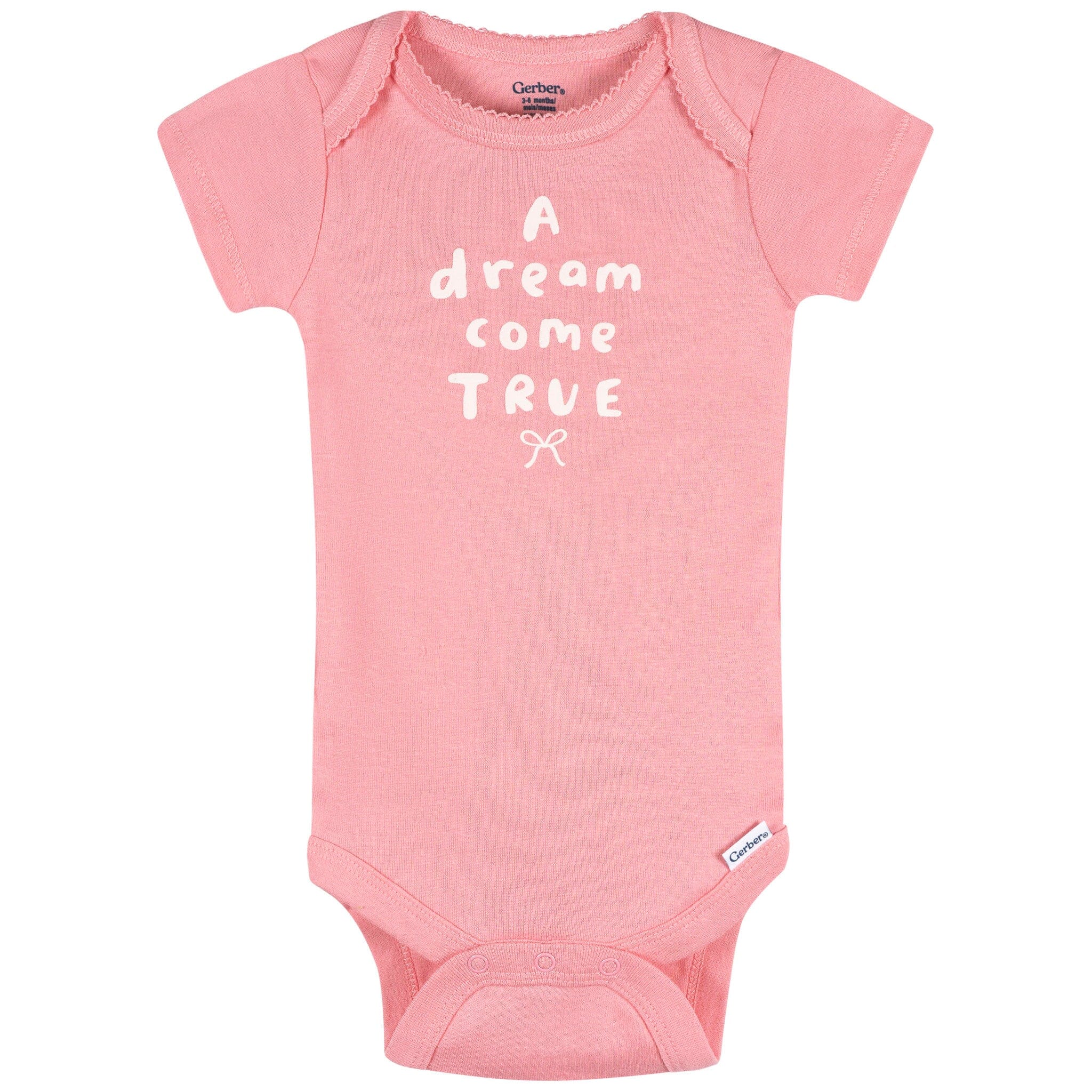 3-Pack Baby Girls Dream Come True Short Sleeve Onesies® Bodysuits - Image 2