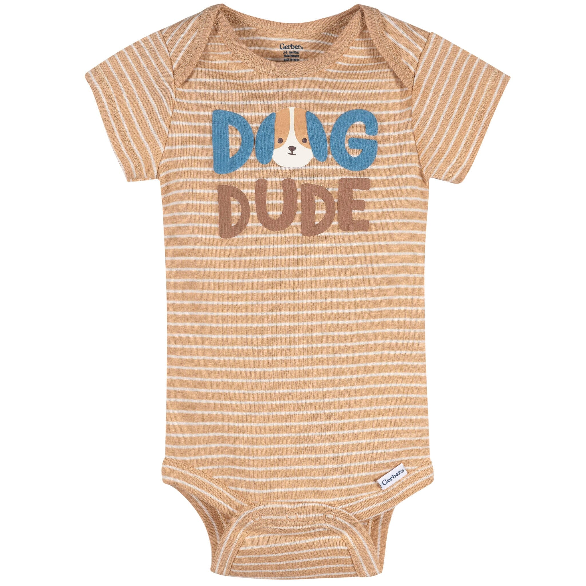 3-Pack Baby Boys Dog Dude Short Sleeve Onesies® Bodysuits - Image 2