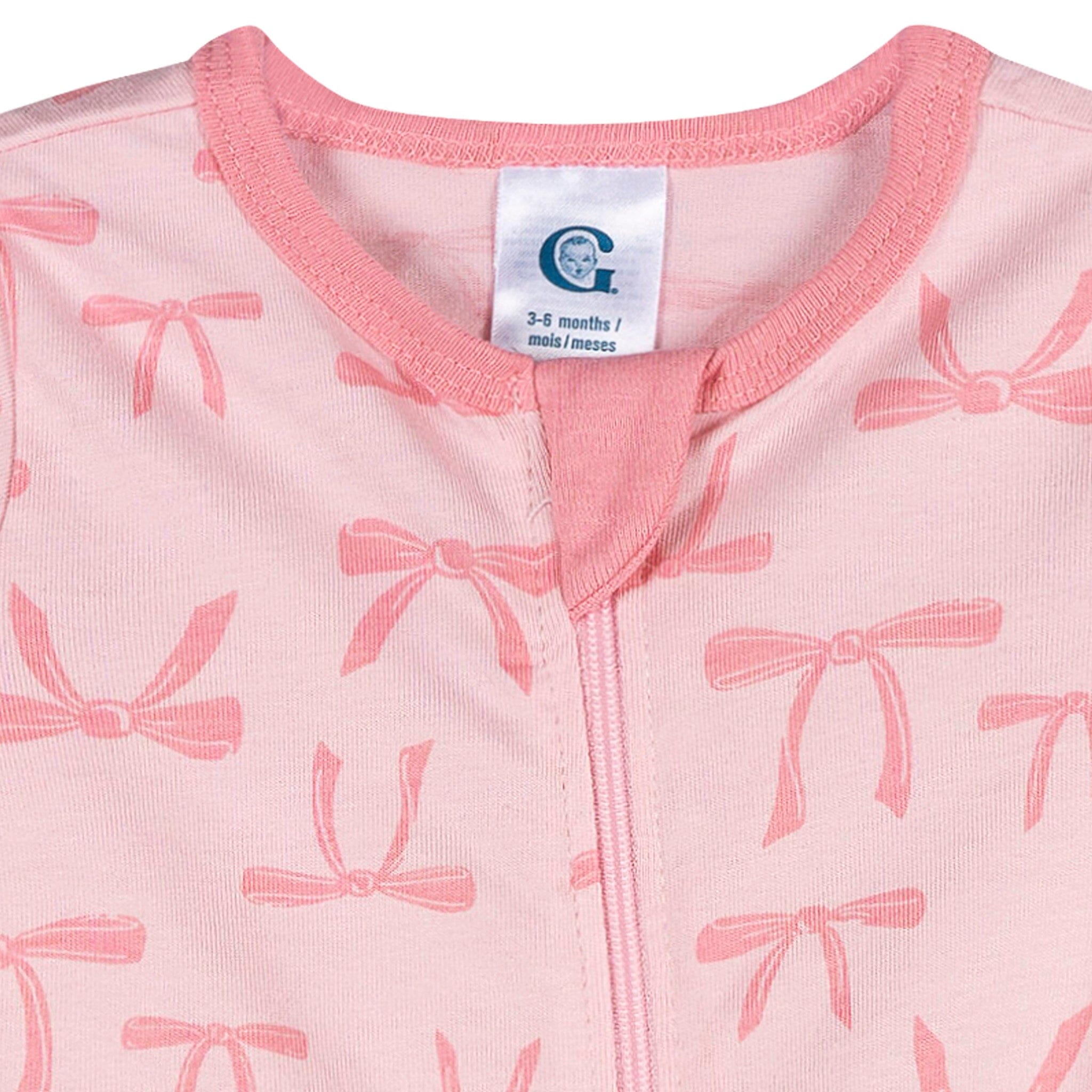 Baby Girls Pink Bows Sleep 'N Play - Image 2