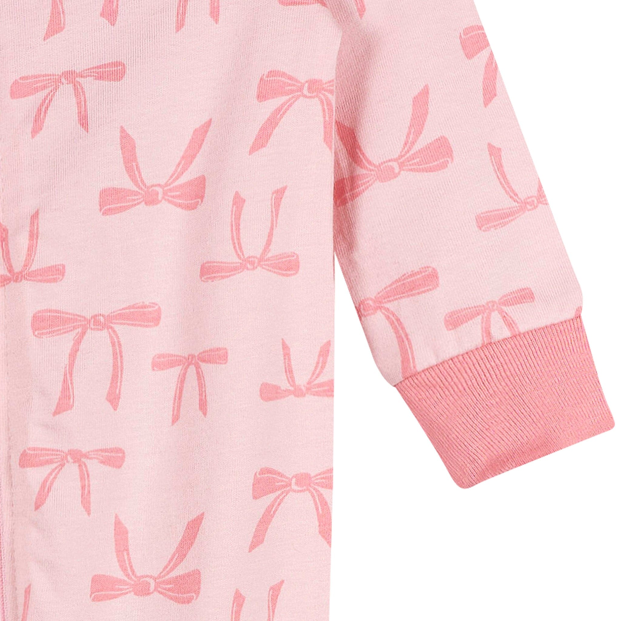 Baby Girls Pink Bows Sleep 'N Play - Image 3