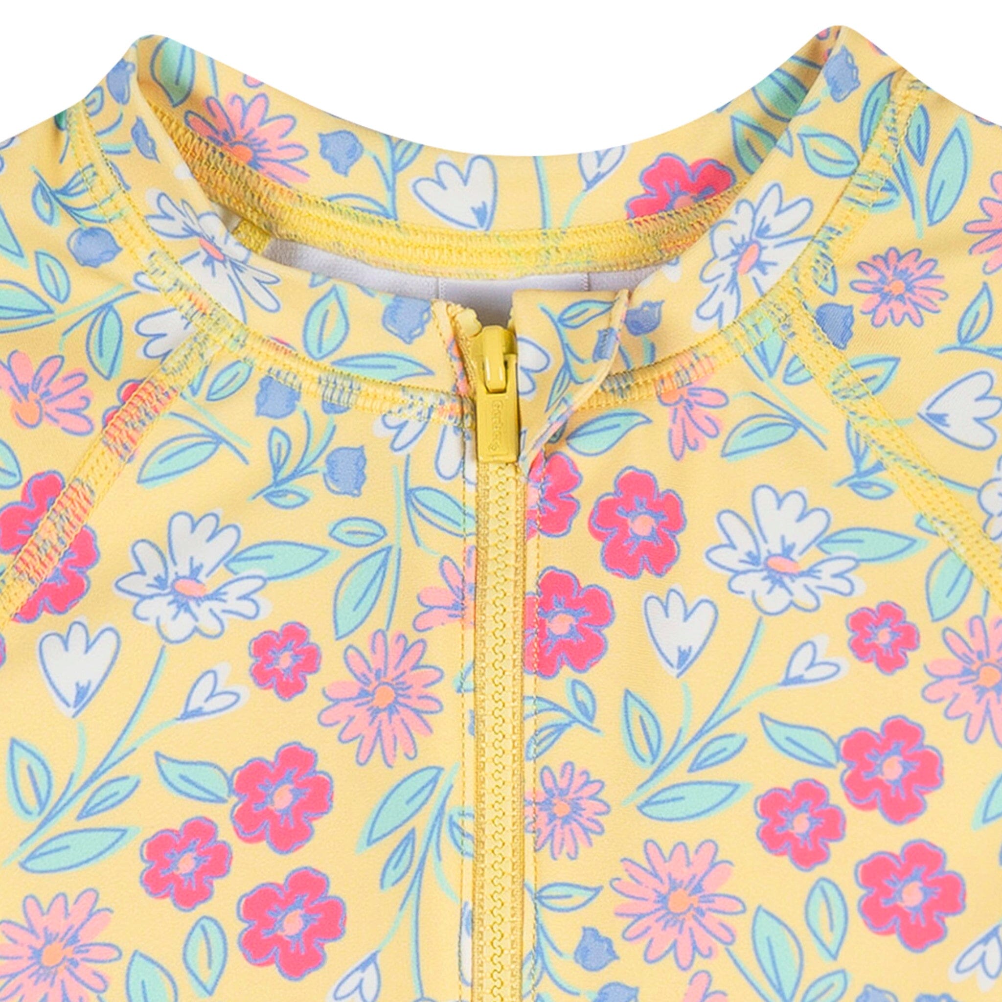 Infant & Toddler Girls UPF 50+ Floral Rash Guard Suit - Image 3