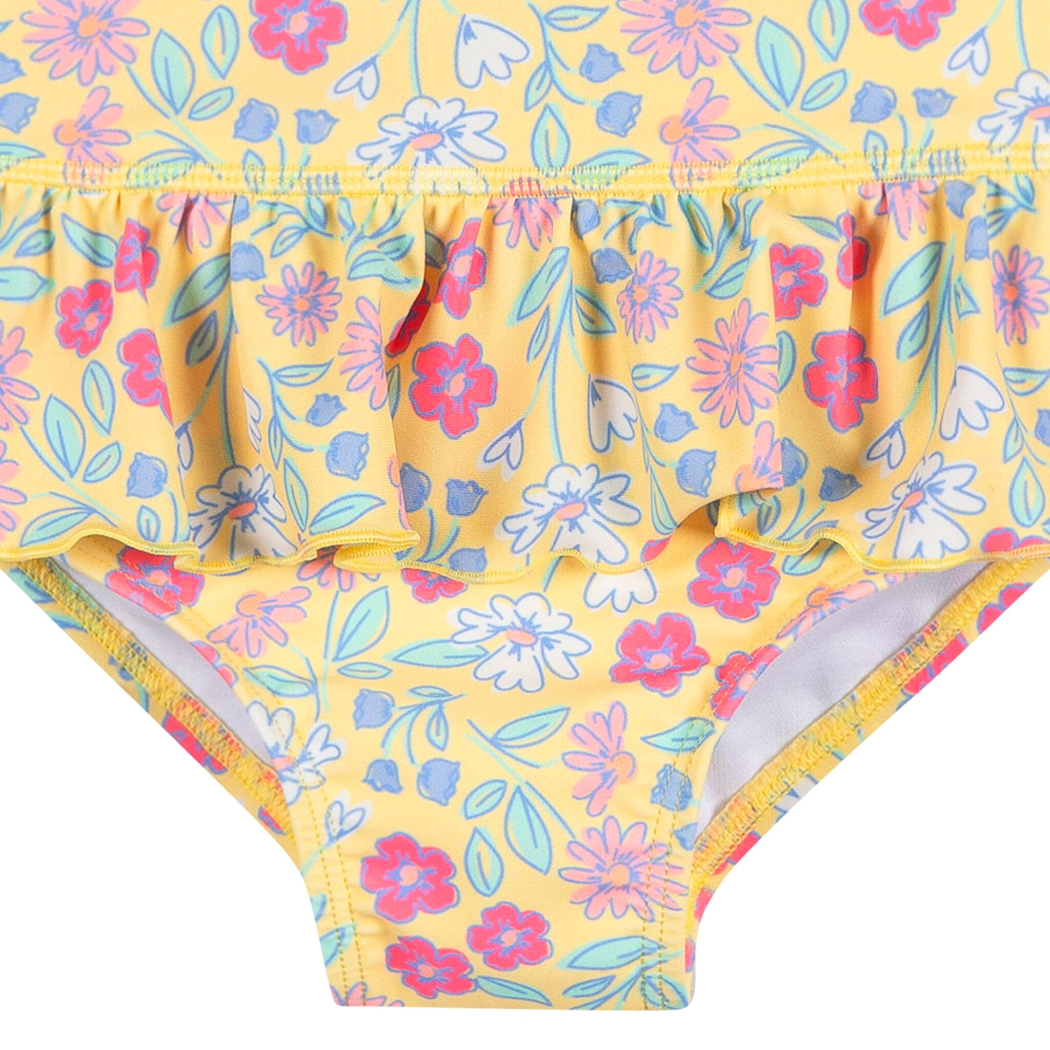Infant & Toddler Girls UPF 50+ Floral Rash Guard Suit - Image 4