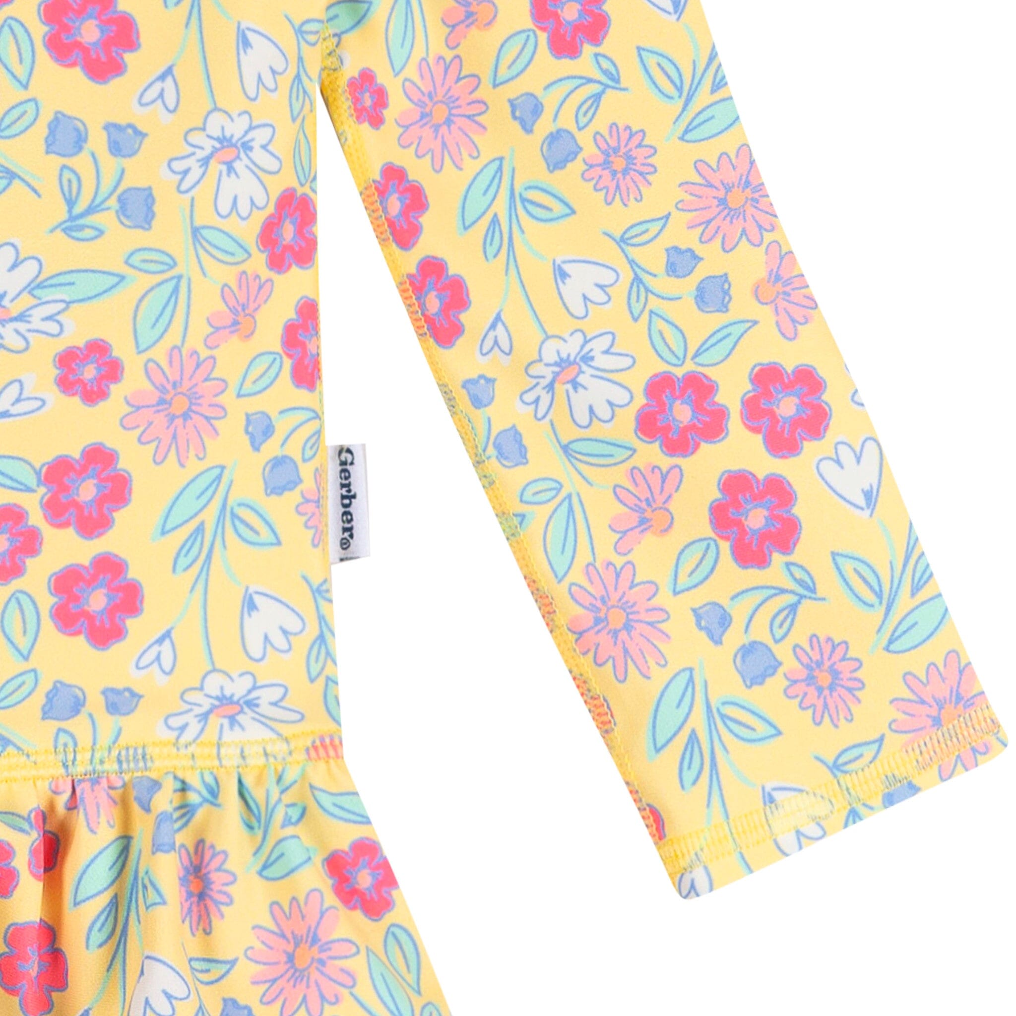 Infant & Toddler Girls UPF 50+ Floral Rash Guard Suit - Image 5