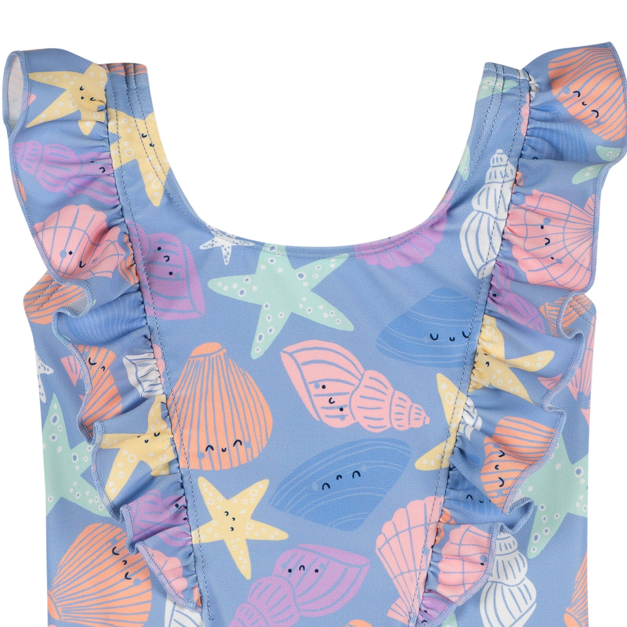 Baby & Toddler Girls UPF 50+ Seashells One-Piece Swimsuit - Image 6