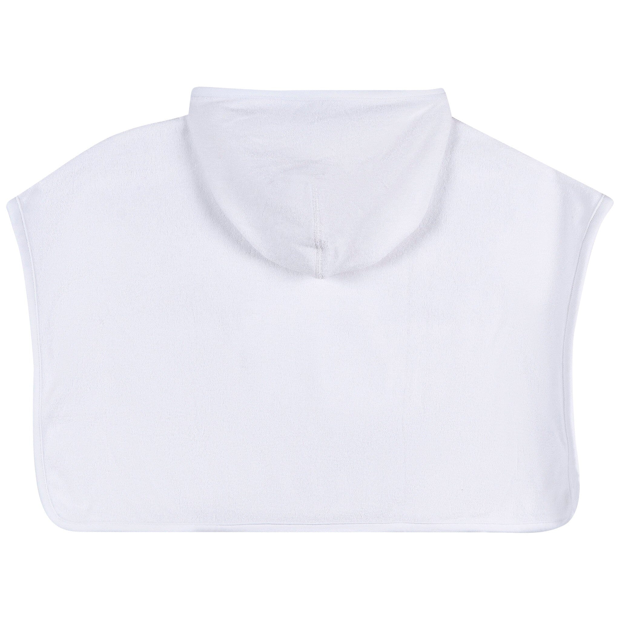 Embroidered Baby & Toddler Neutral White Hooded Swim Coverup - Image 5