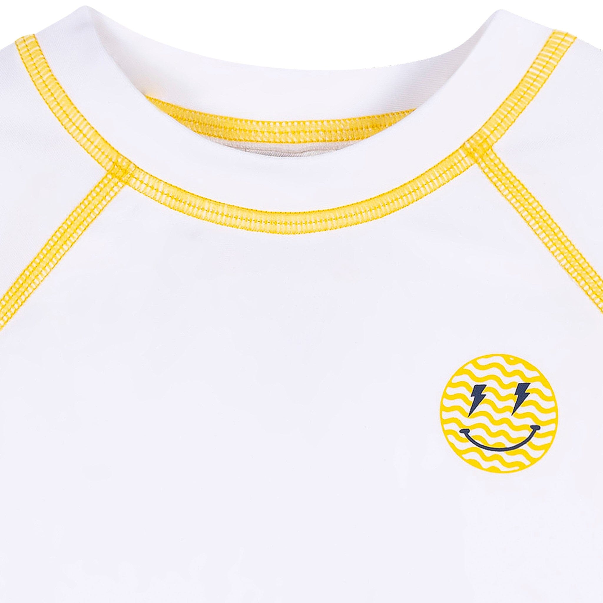 Baby & Toddler Neutral UPF 50+ Smiley Face Rash Guard - Image 3