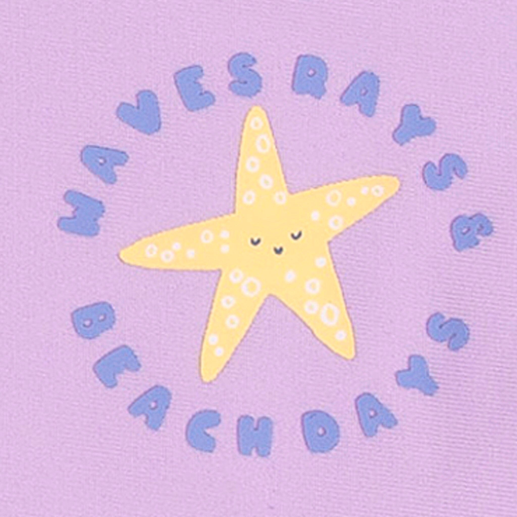 Baby & Toddler Girls UPF 50+ Starfish Rash Guard - Image 3