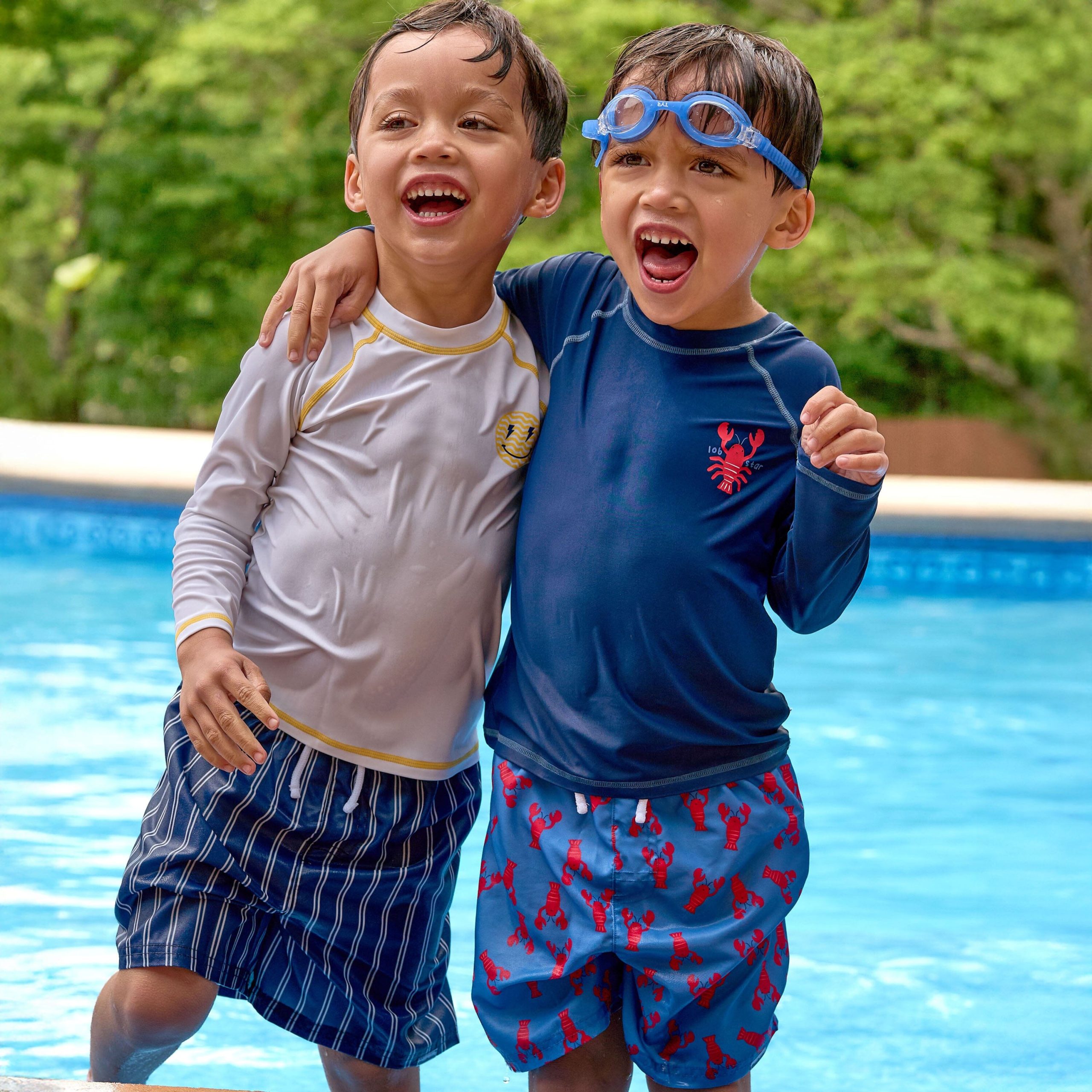 Baby & Toddler Boys UPF 50+ Lobster Rash Guard - Image 2
