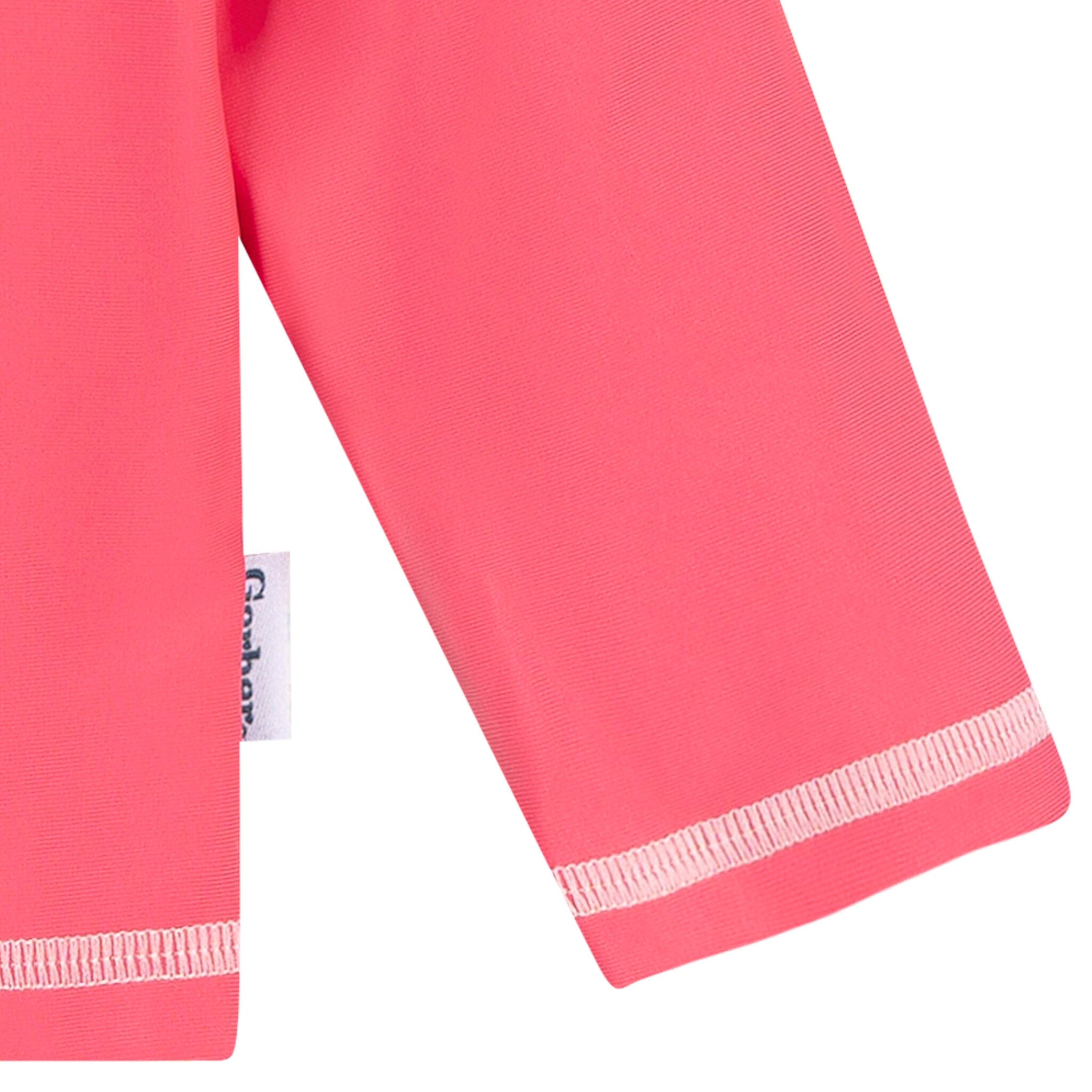 Baby & Toddler Girls UPF 50+ Pink Half Zip Rash Guard - Image 5