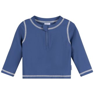 Baby & Toddler Boys UPF 50+ Blue Half Zip Rash Guard