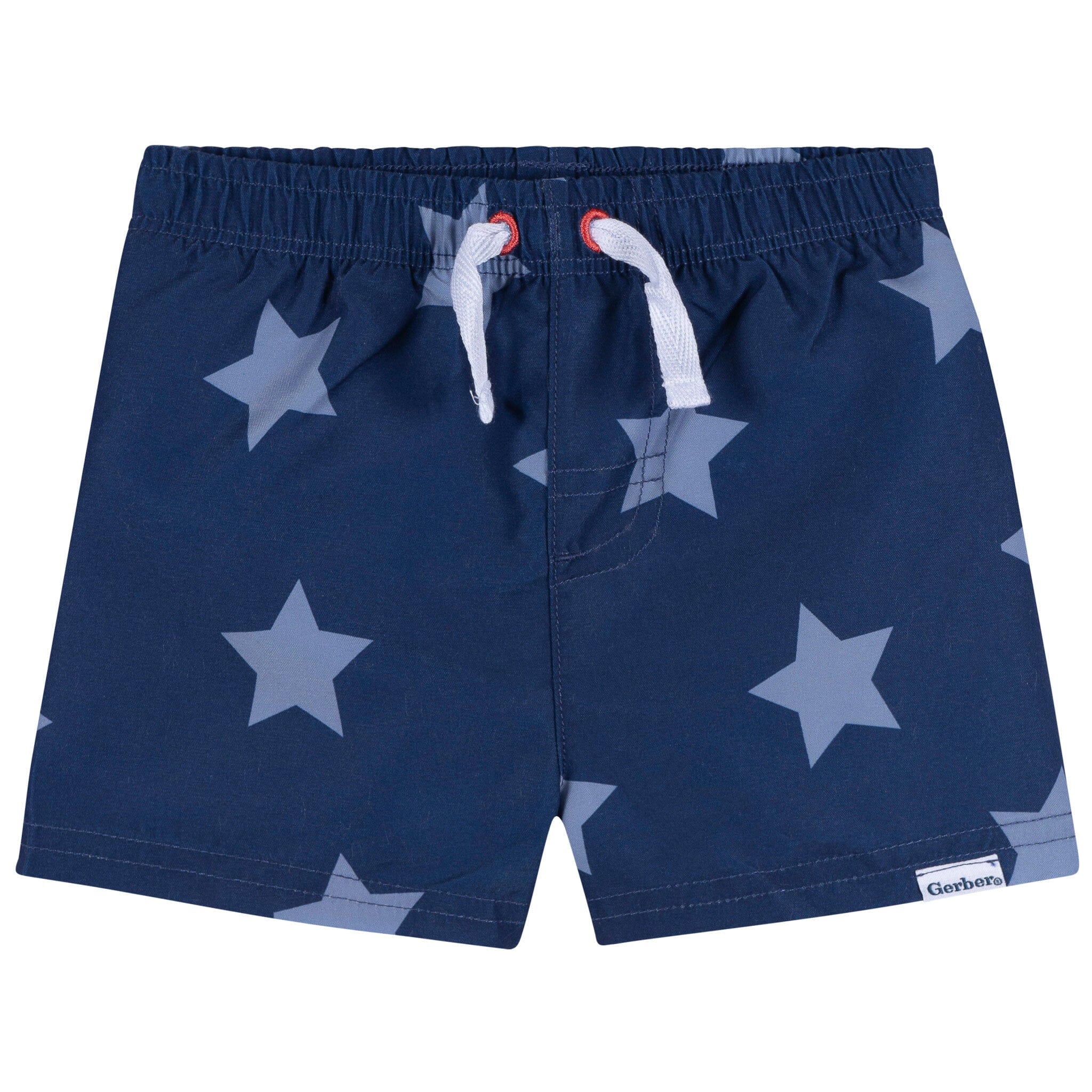 2-Piece Baby & Toddler Boys UPF 50+ Patriotic Stars Rash Guard & Swim Trunks Set - Image 7