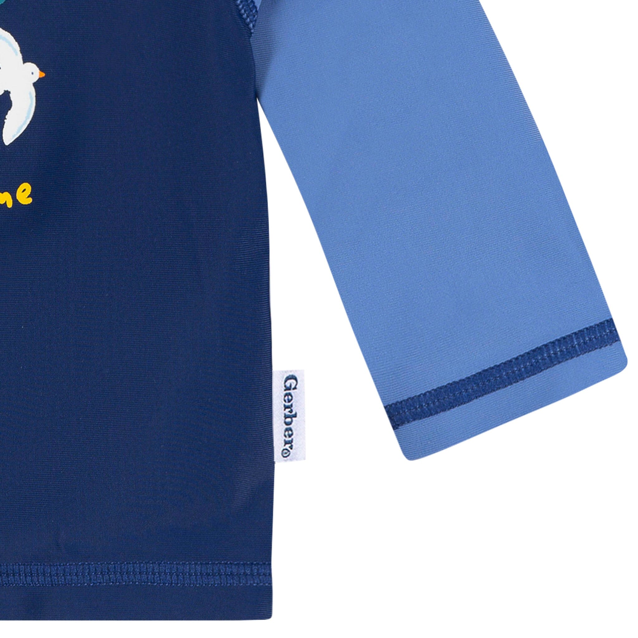 2-Piece Baby & Toddler Boys UPF 50+ Seagulls Rash Guard & Swim Trunks Set - Image 6