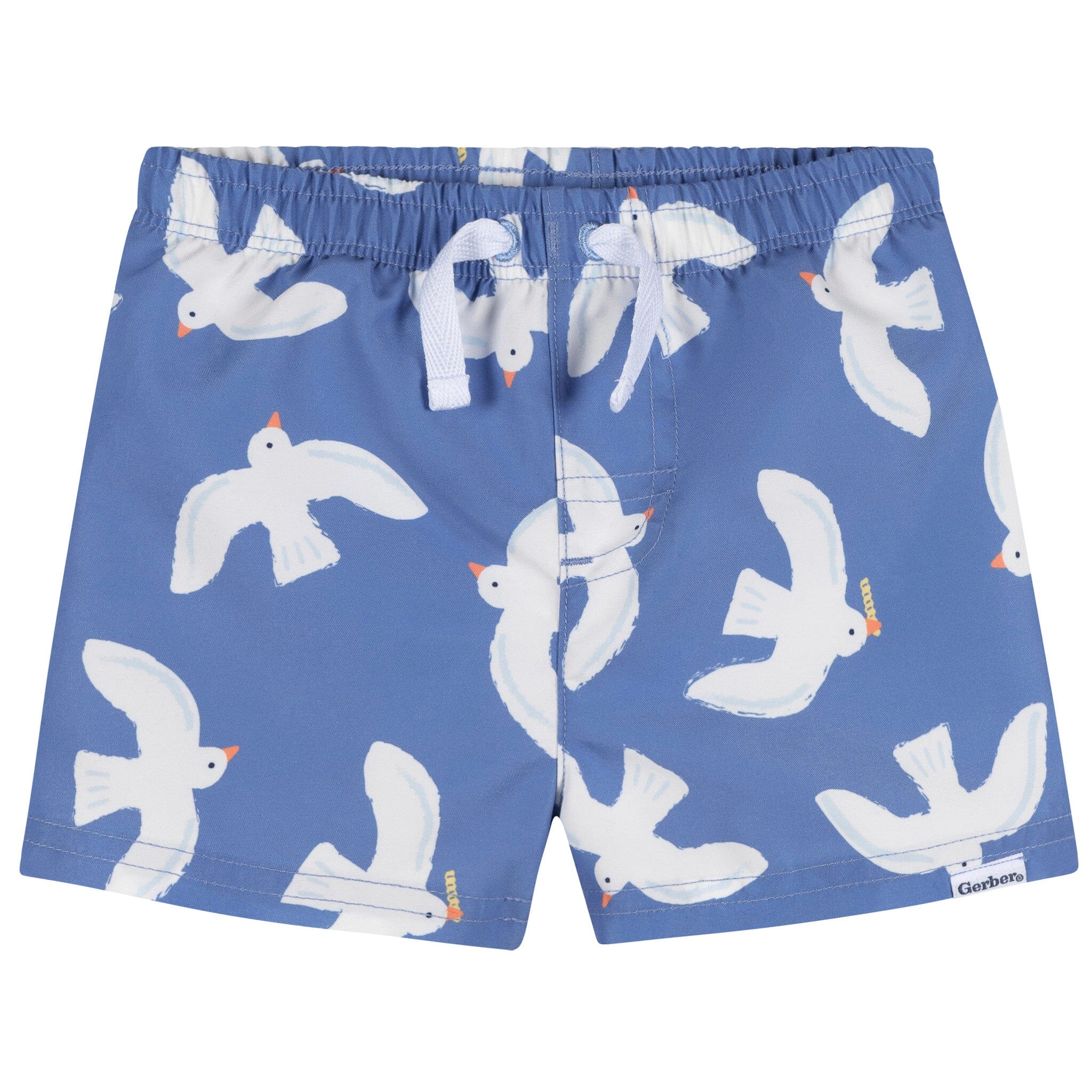 2-Piece Baby & Toddler Boys UPF 50+ Seagulls Rash Guard & Swim Trunks Set - Image 7