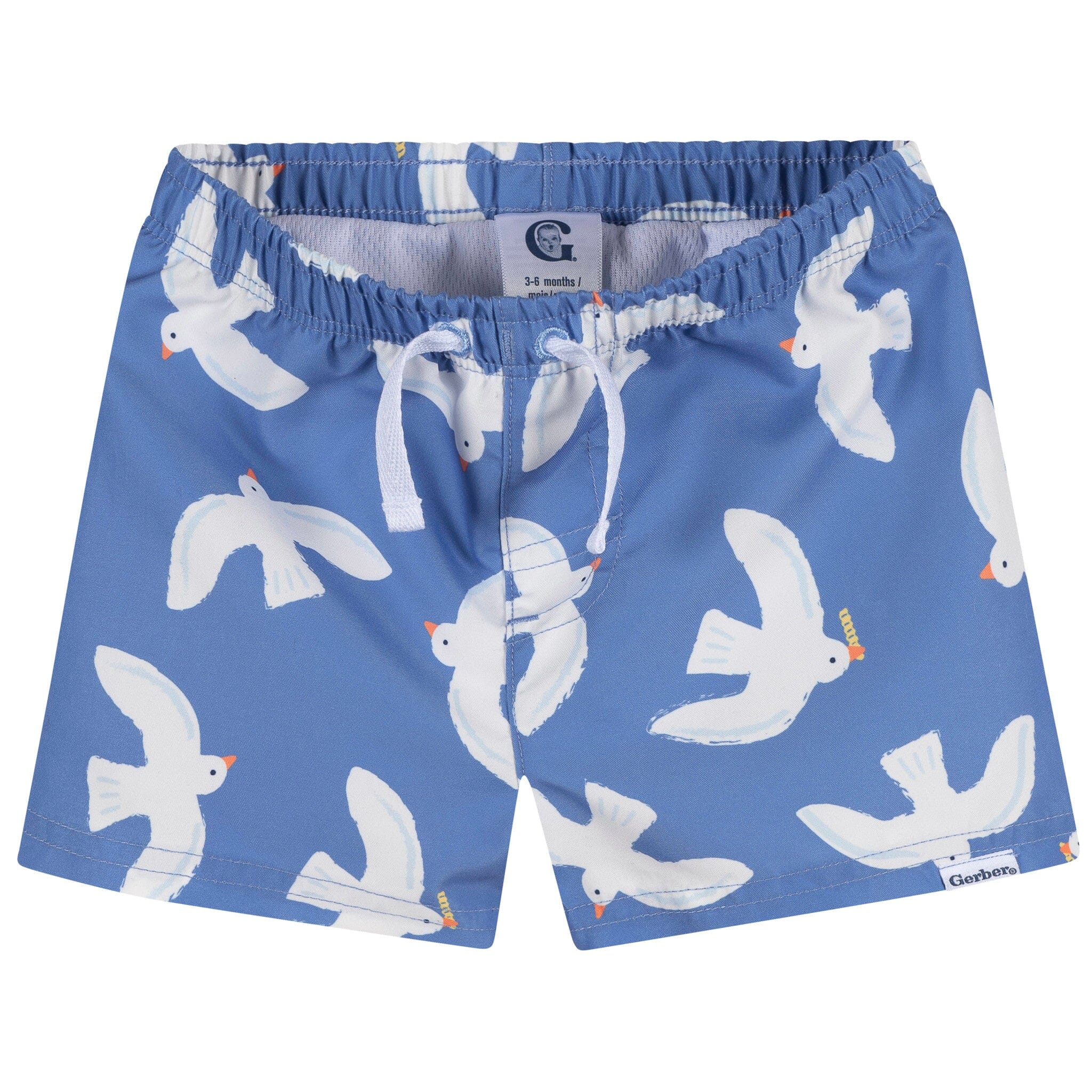 2-Piece Baby & Toddler Boys UPF 50+ Seagulls Rash Guard & Swim Trunks Set - Image 8