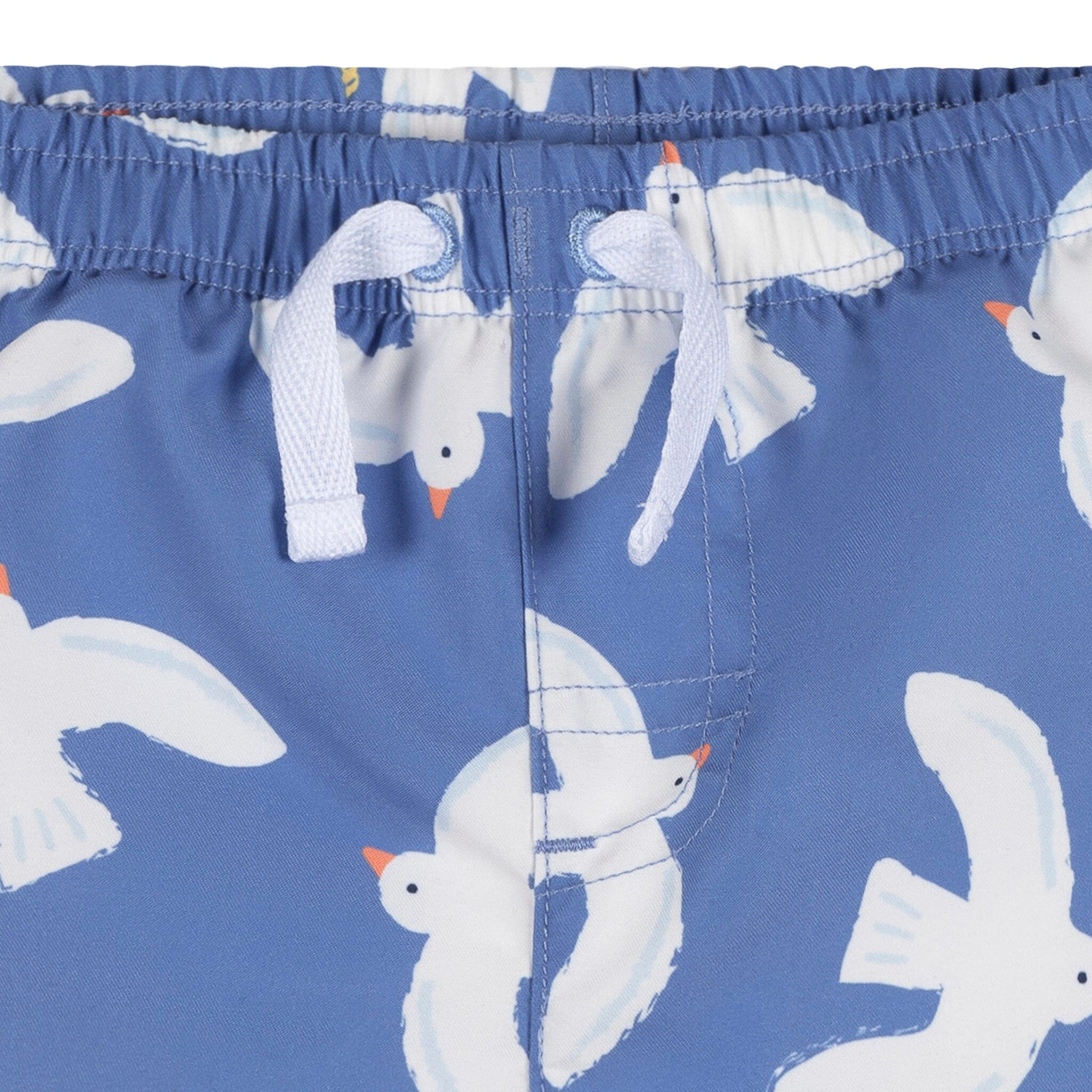 2-Piece Baby & Toddler Boys UPF 50+ Seagulls Rash Guard & Swim Trunks Set - Image 9