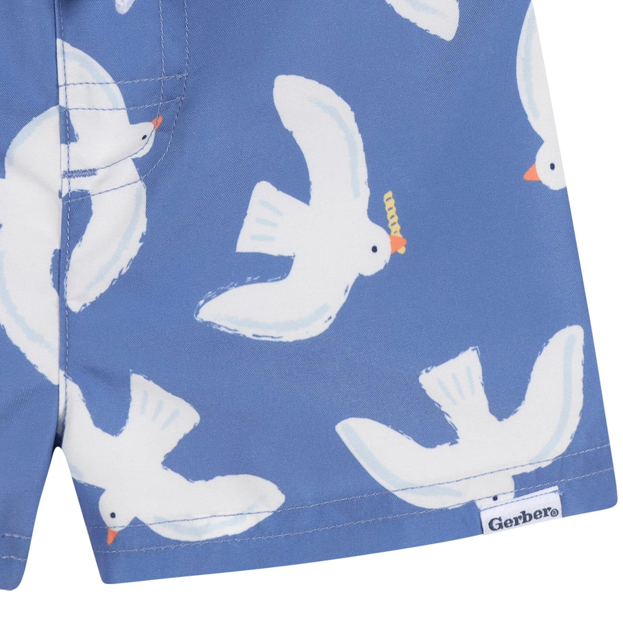 2-Piece Baby & Toddler Boys UPF 50+ Seagulls Rash Guard & Swim Trunks Set - Image 10