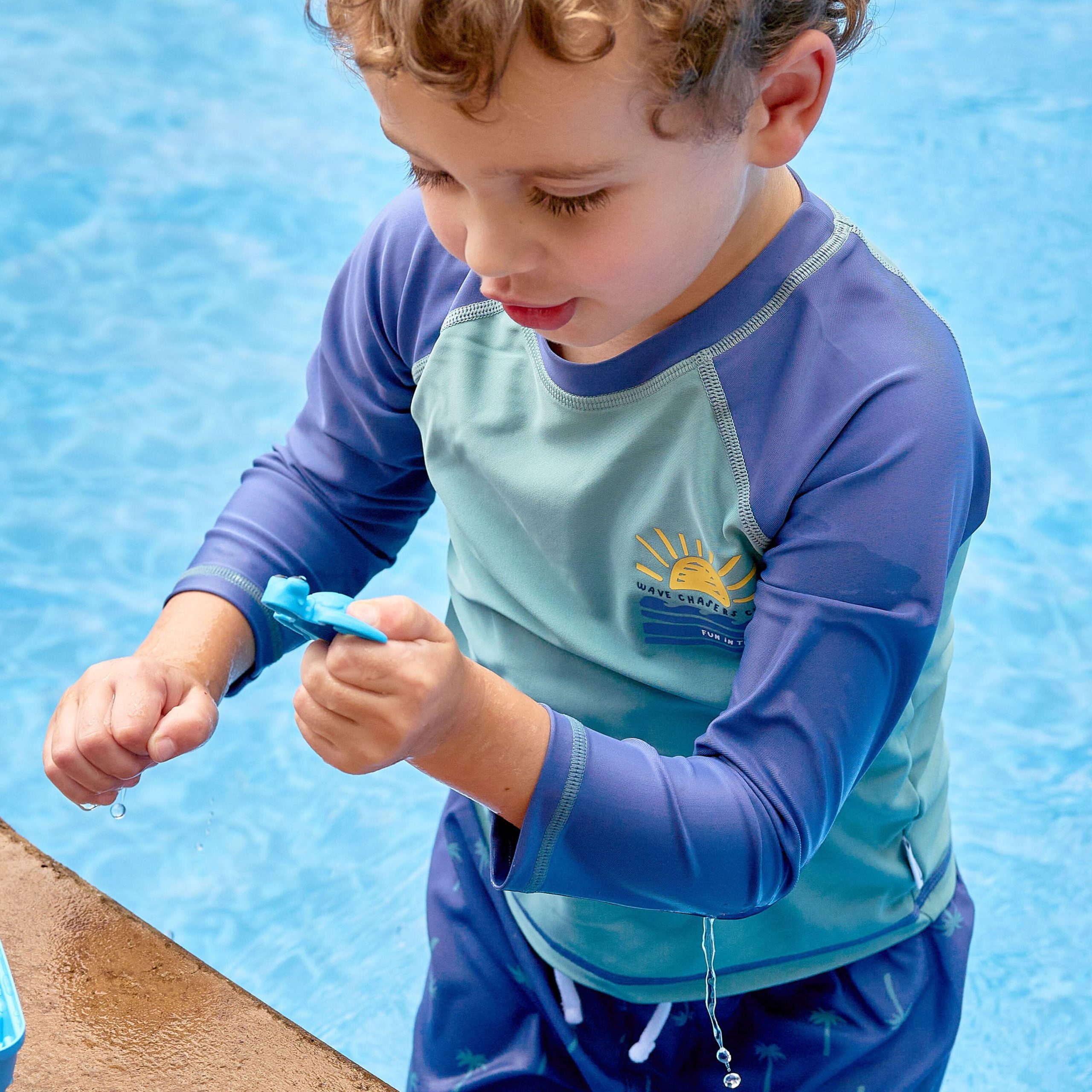 Baby & Toddler Boys UPF 50+ Wave Chasers Club Rash Guard - Image 3