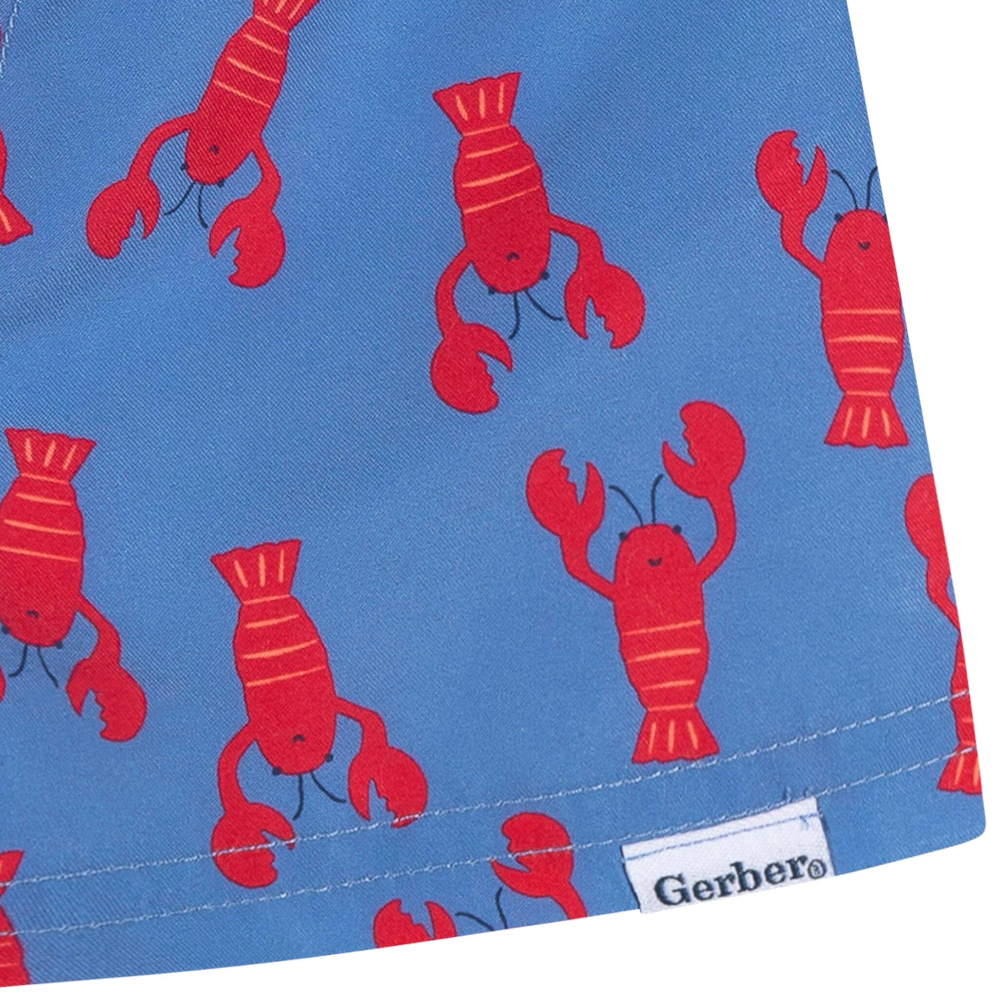 2-Pack Baby & Toddler Boys UPF 50+ Lobsters Swim Trunks - Image 11