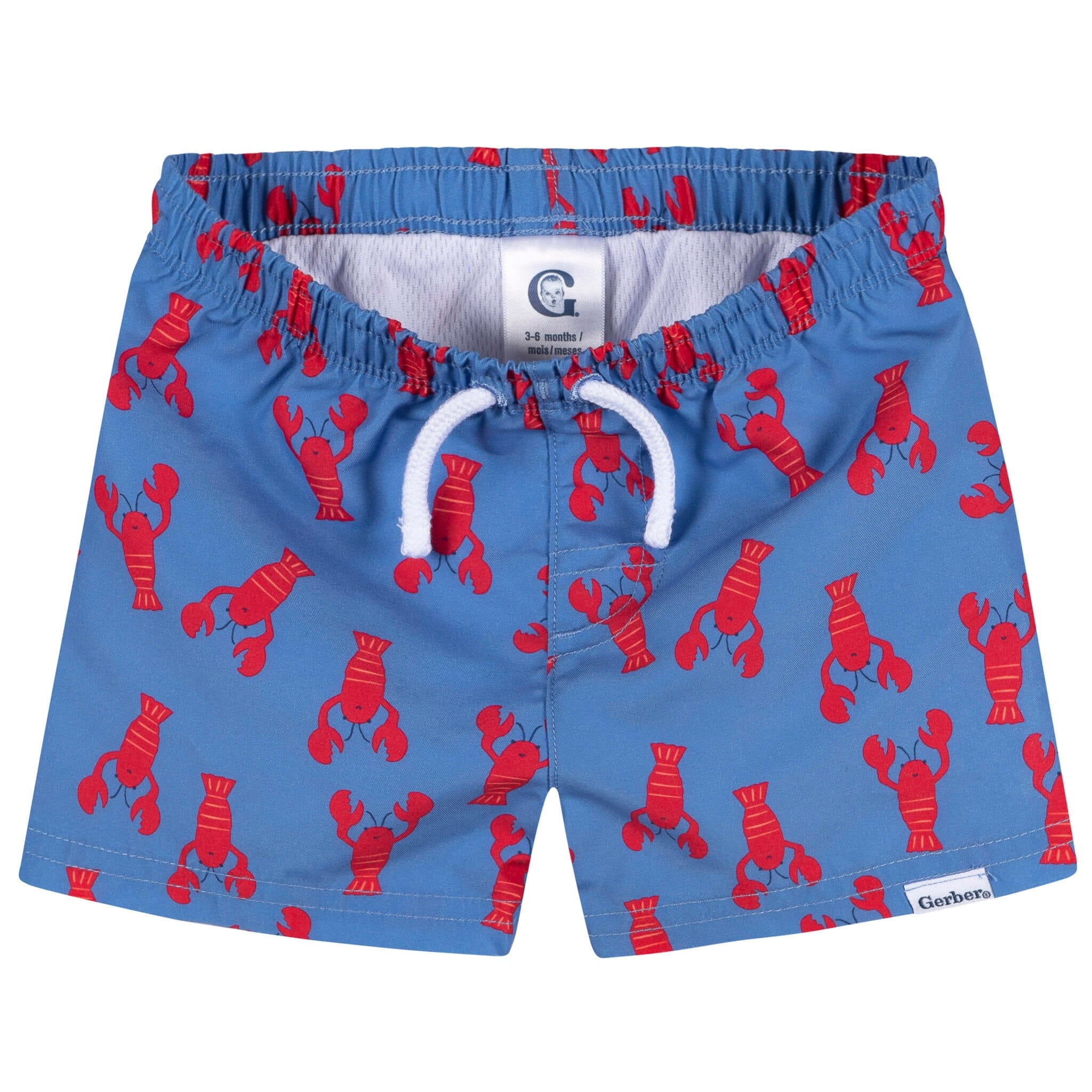2-Pack Baby & Toddler Boys UPF 50+ Lobsters Swim Trunks - Image 9