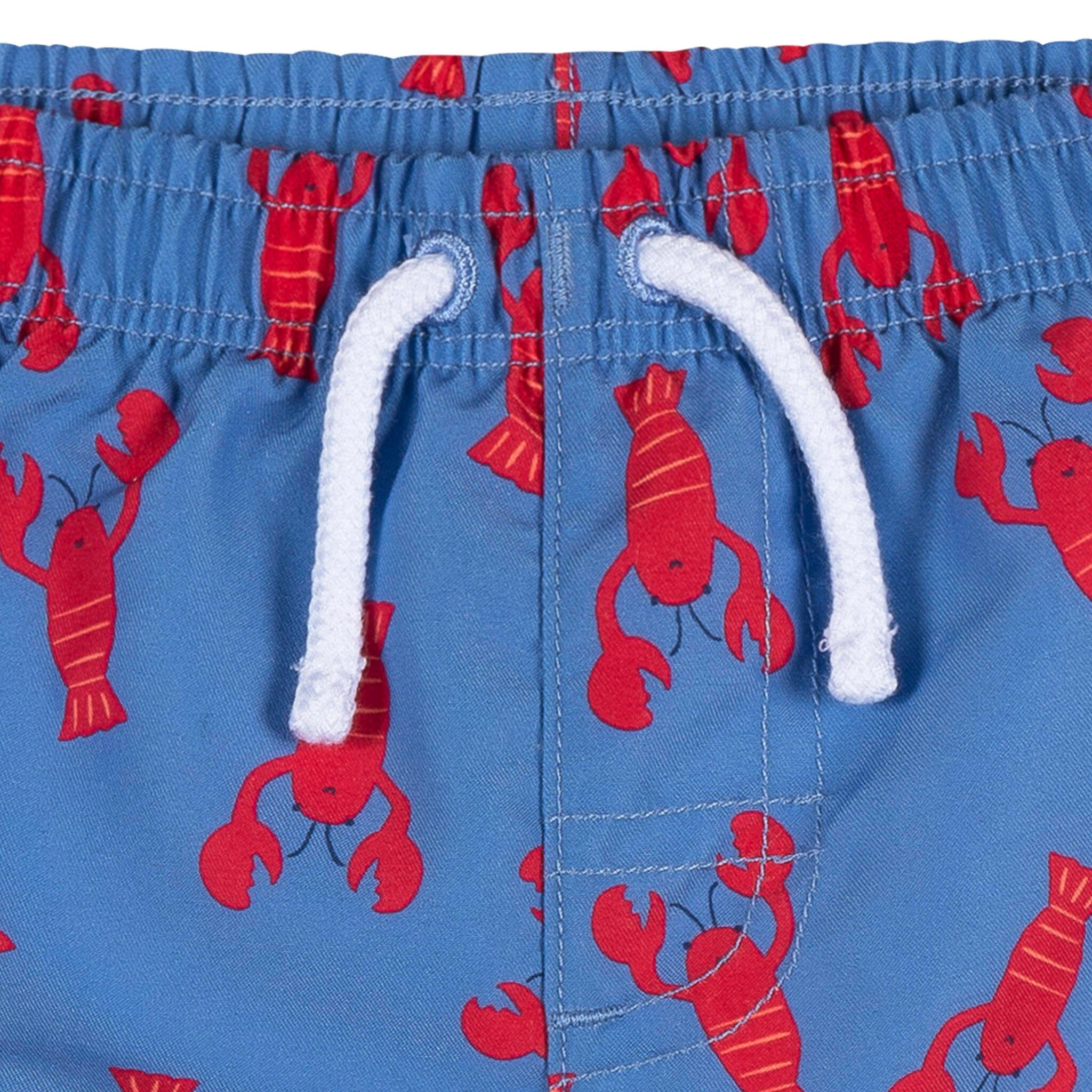 2-Pack Baby & Toddler Boys UPF 50+ Lobsters Swim Trunks - Image 10