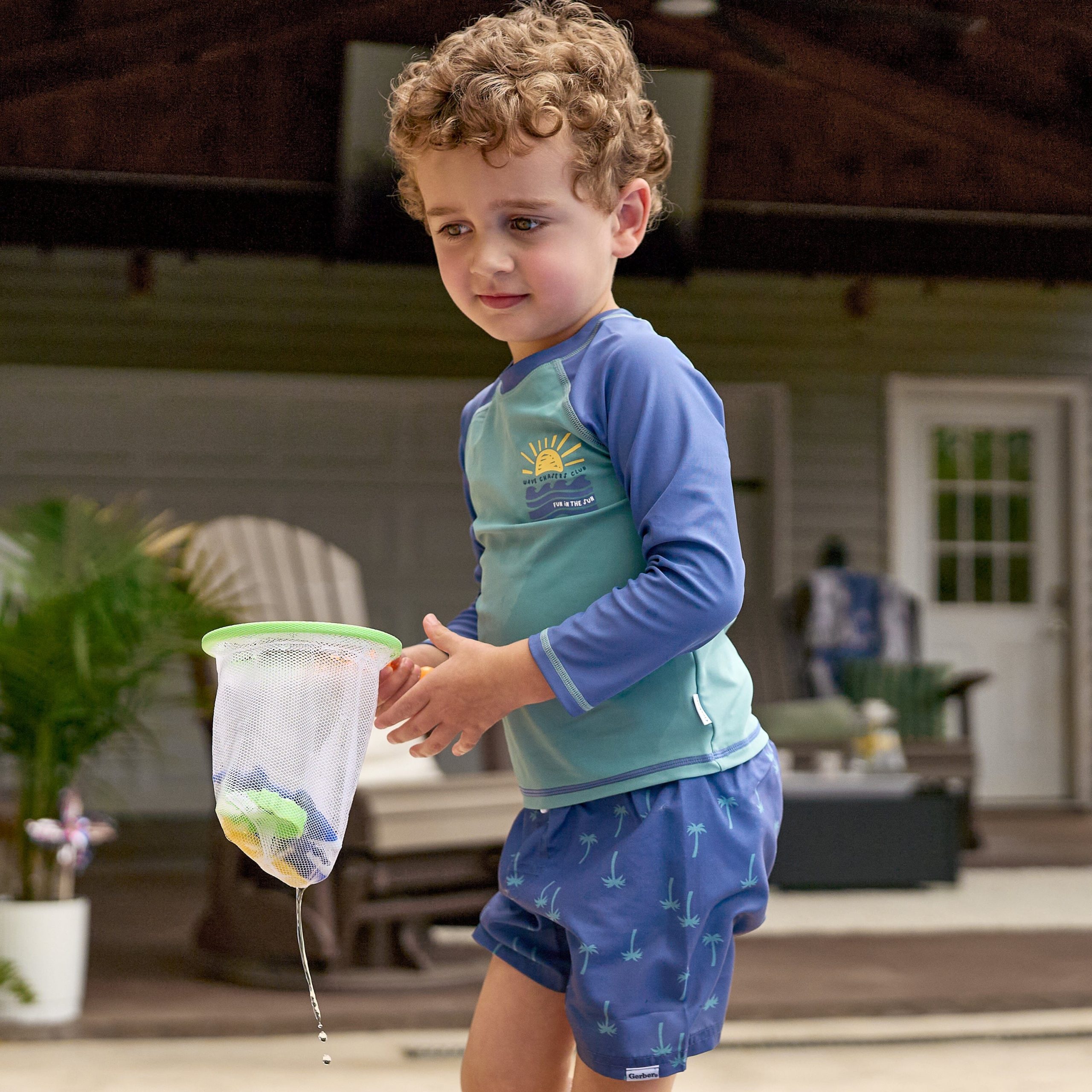 2-Pack Baby & Toddler Boys UPF 50+ Lighthouse Swim Trunks - Image 2