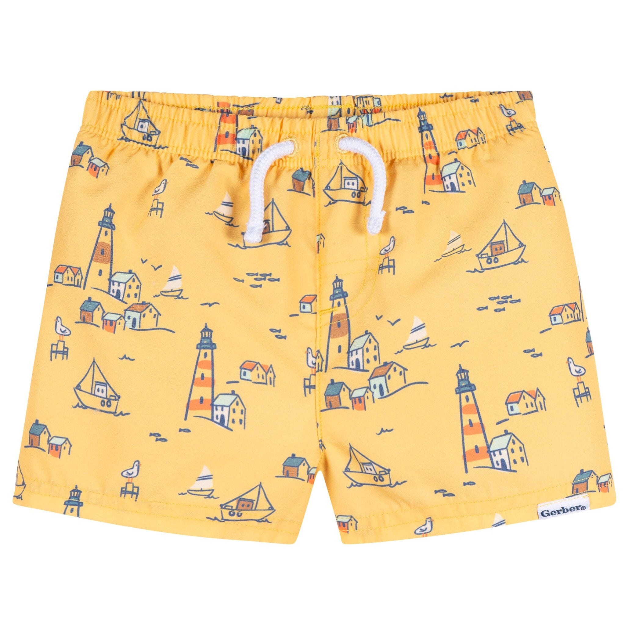 2-Pack Baby & Toddler Boys UPF 50+ Lighthouse Swim Trunks - Image 8
