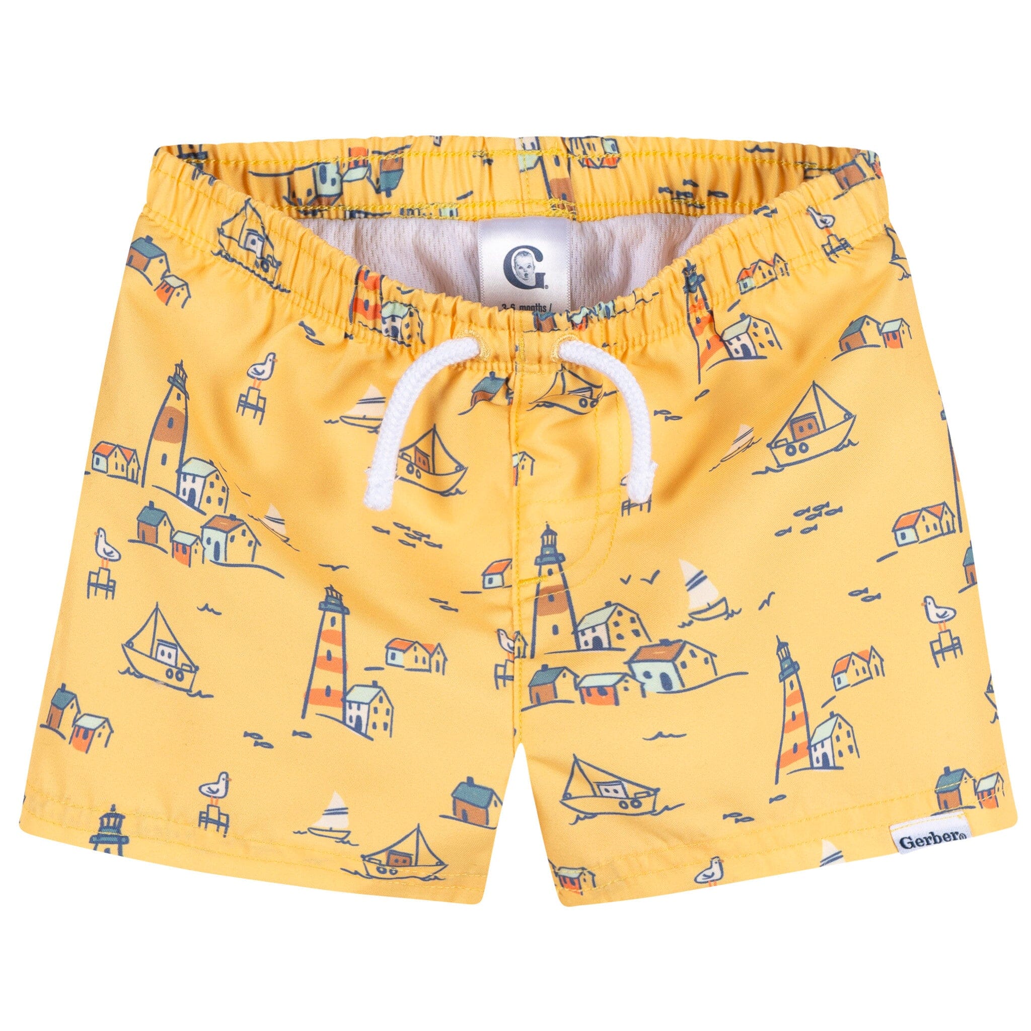 2-Pack Baby & Toddler Boys UPF 50+ Lighthouse Swim Trunks - Image 9
