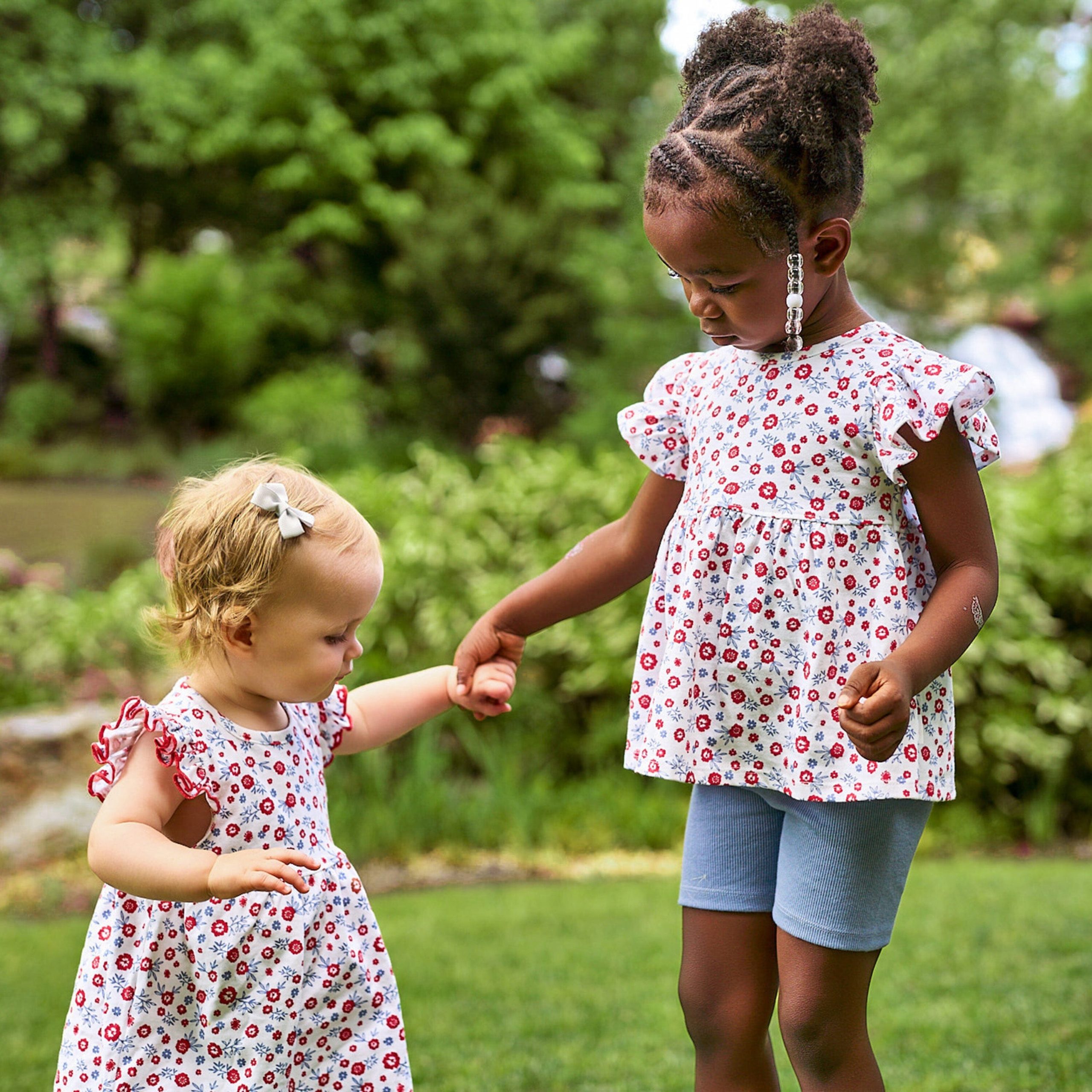 3-Piece Infant & Toddler Girls USA Shirts & Shorts Set - Image 5