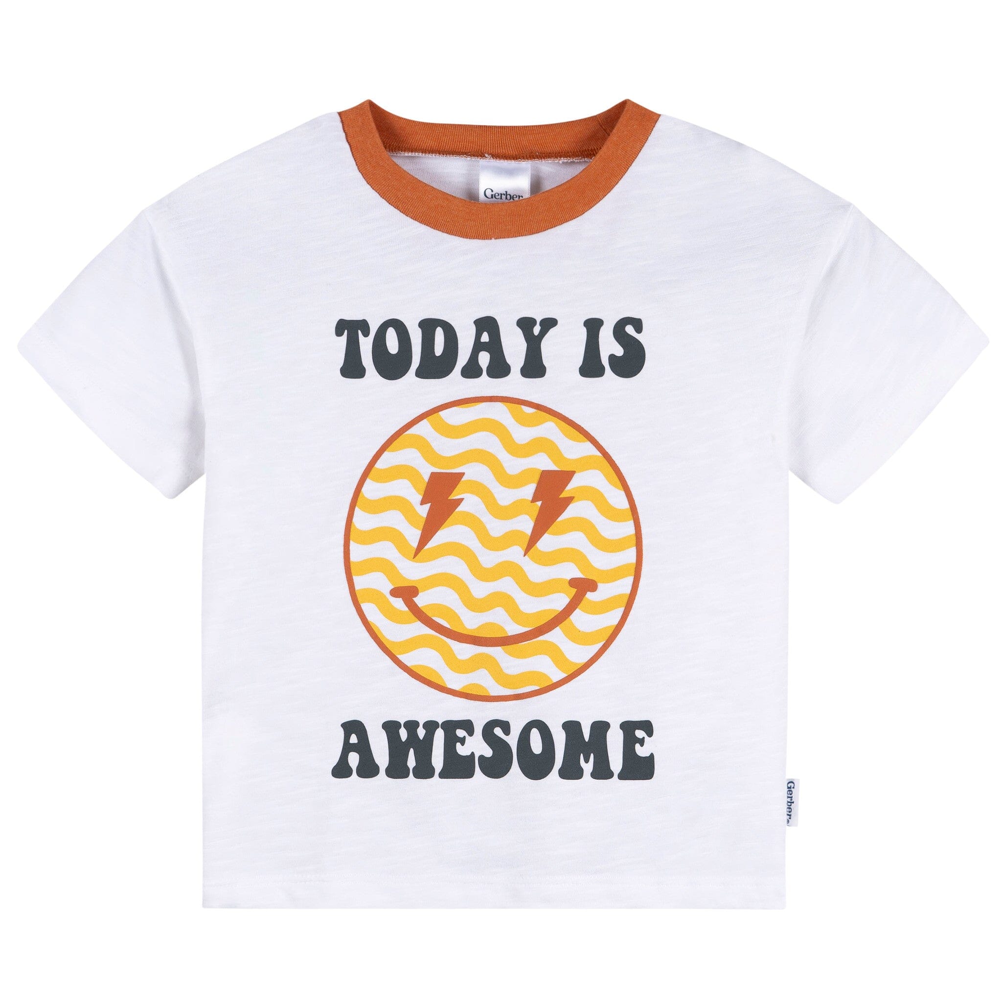 3-Piece Infant & Toddler Boys Awesome Yellow T-Shirts & Shorts - Image 2