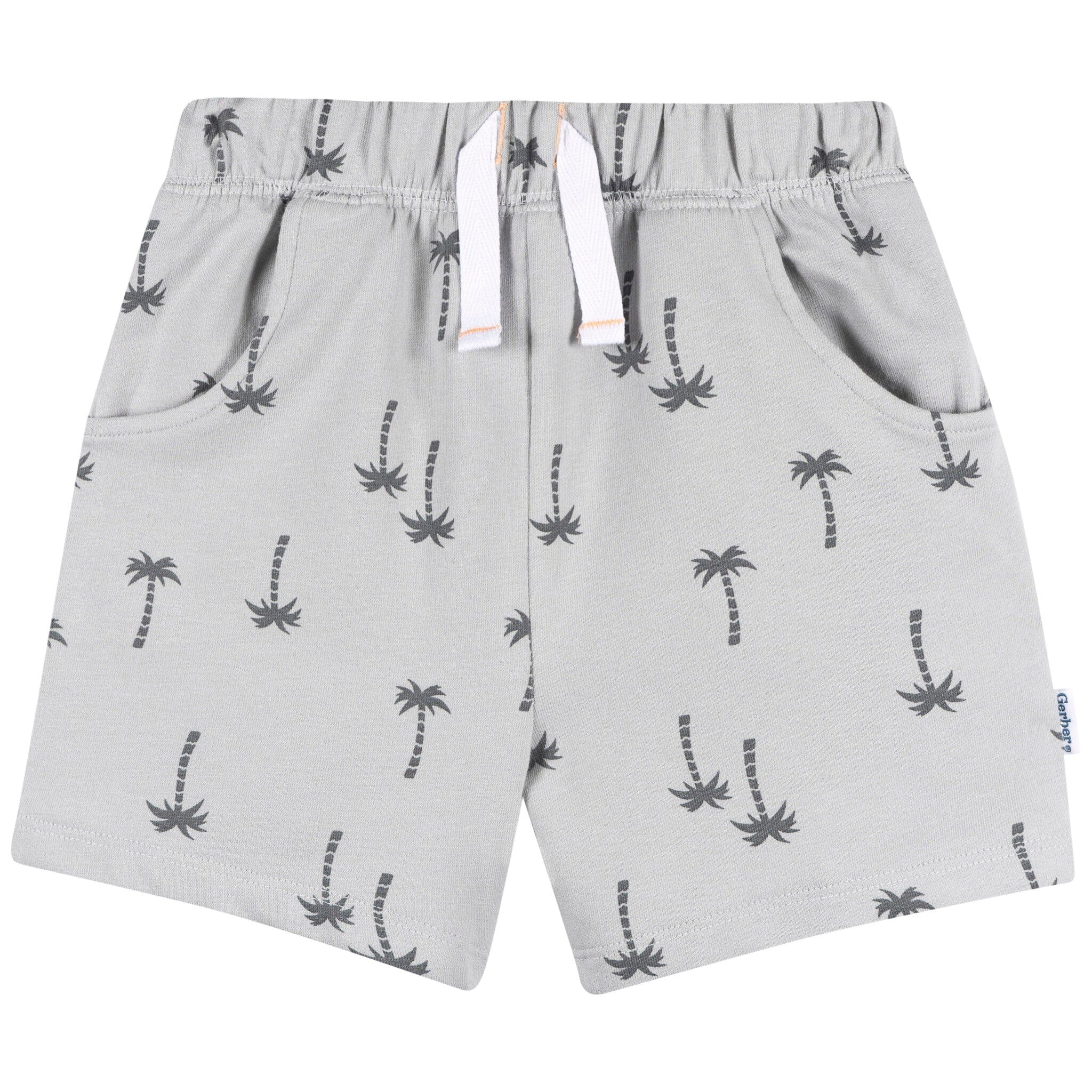 2-Piece Infant & Toddler Boys Palm Tree Henley Top and Shorts Set - Image 5