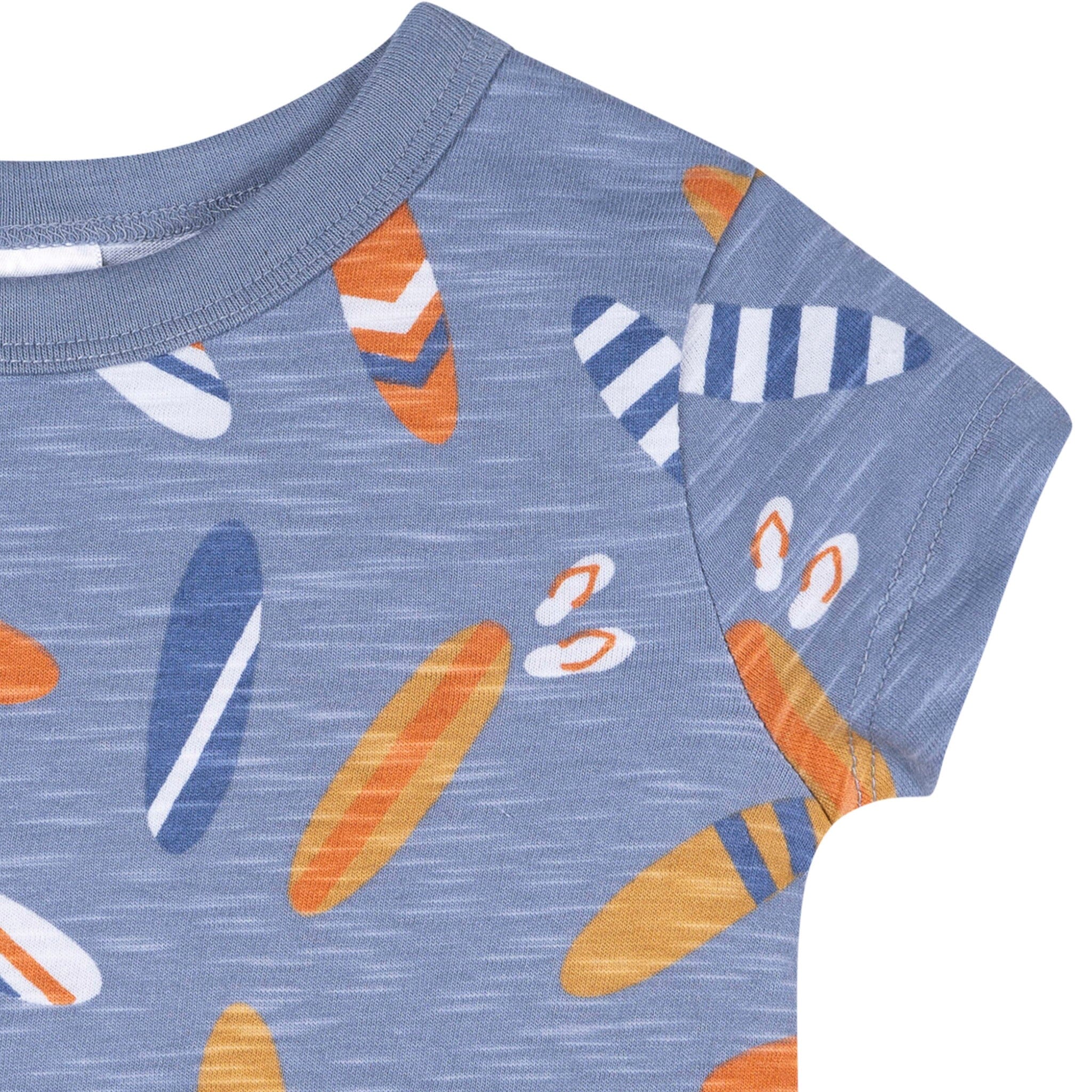 2-Piece Baby & Toddler Boys Surfboard T-Shirt and Shorts Set - Image 3