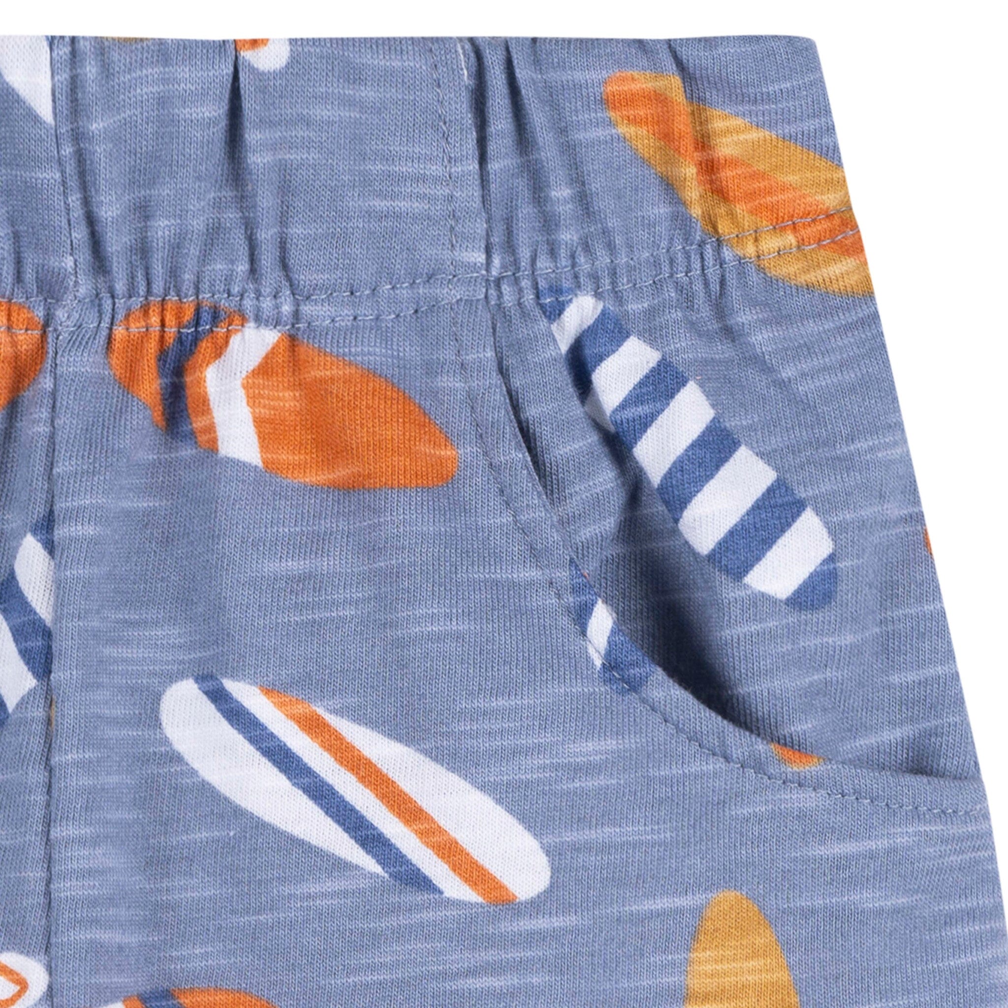 2-Piece Baby & Toddler Boys Surfboard T-Shirt and Shorts Set - Image 5