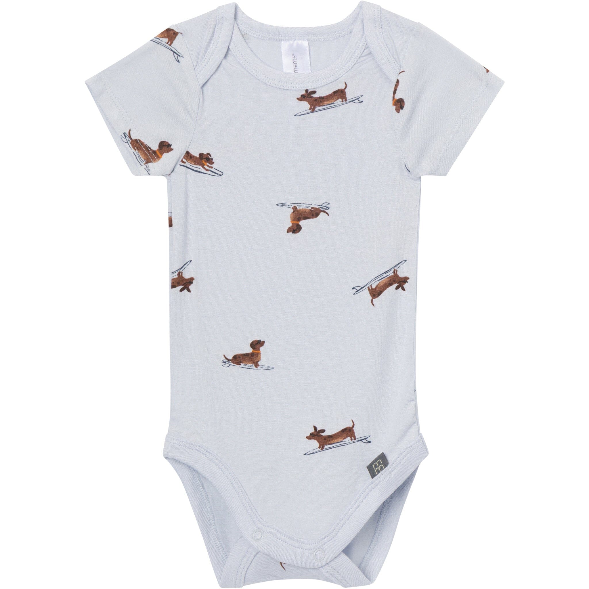 4-Piece Baby Boys Dachshund Surf Bodysuits and Pants Viscose Set - Image 2