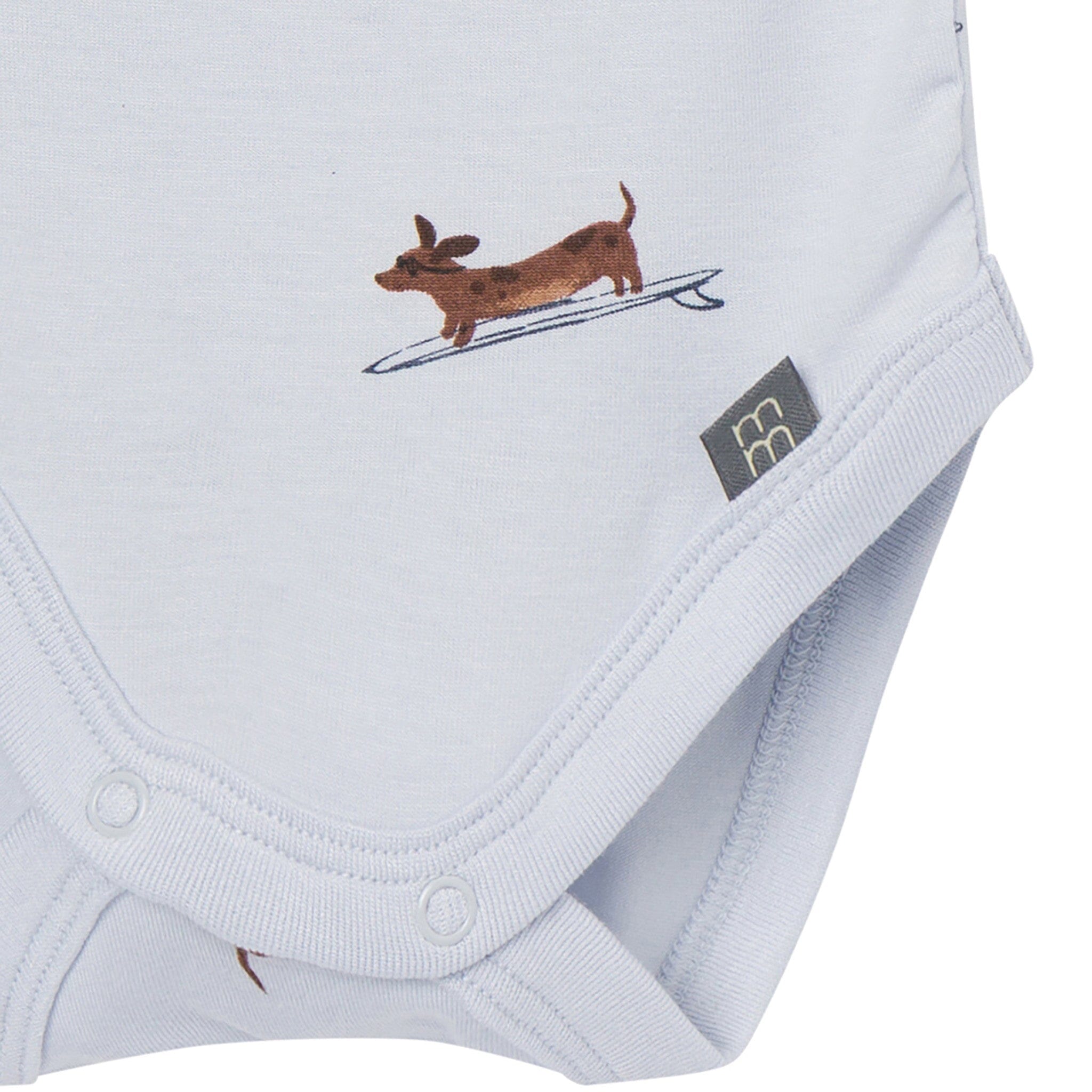 4-Piece Baby Boys Dachshund Surf Bodysuits and Pants Viscose Set - Image 4